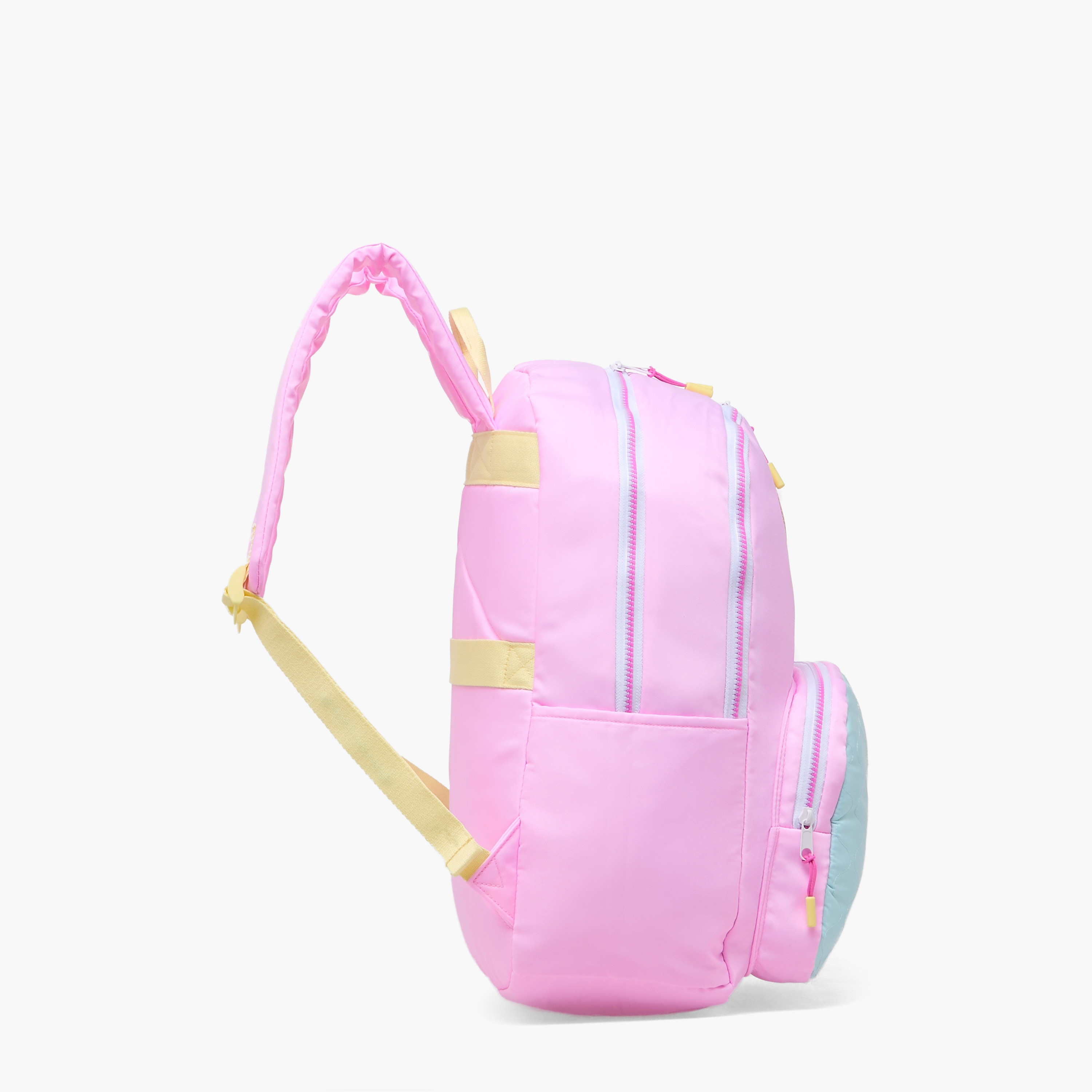 Mayfair Slogan Applique Backpack for Girls 8-13 Years with Water Bottle Pocket-school-bagsandbackpacks-backpacks-image-9