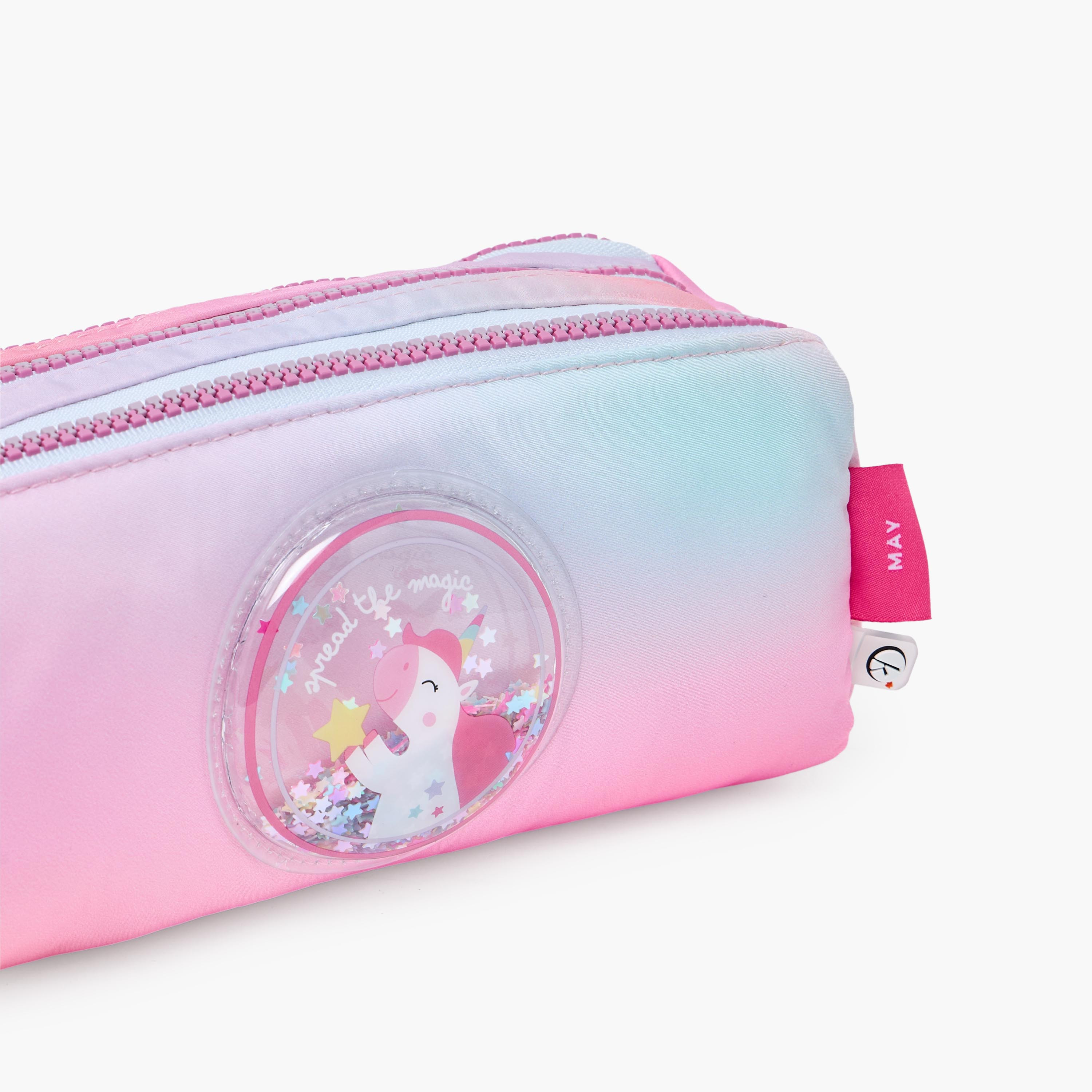 مقلمة بـ 3 أقسام أومبري وطبعات يونيكورن من مايفير-school-stationery-pencilcases-image-7