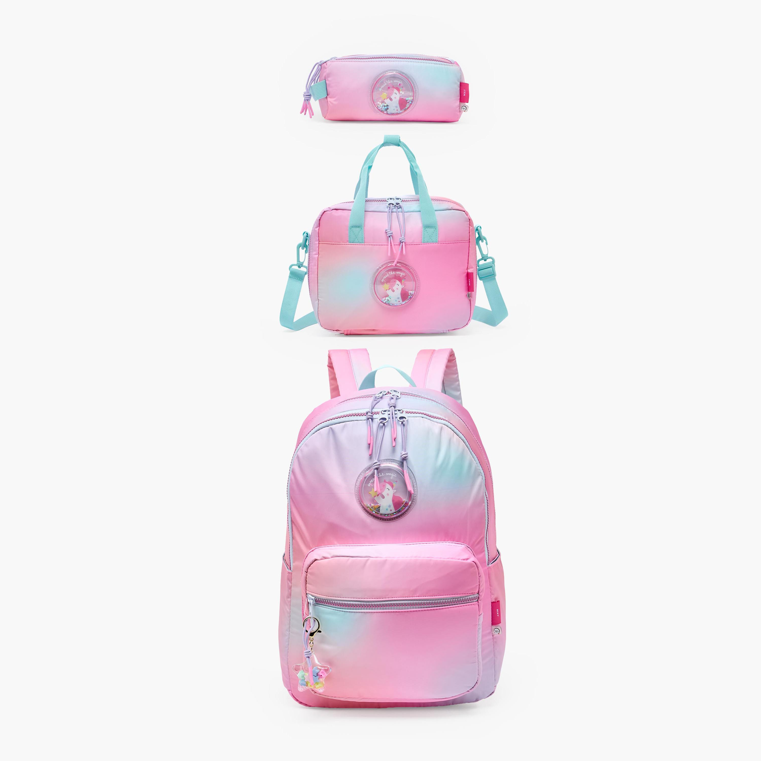 مقلمة بـ 3 أقسام أومبري وطبعات يونيكورن من مايفير-school-stationery-pencilcases-image-8
