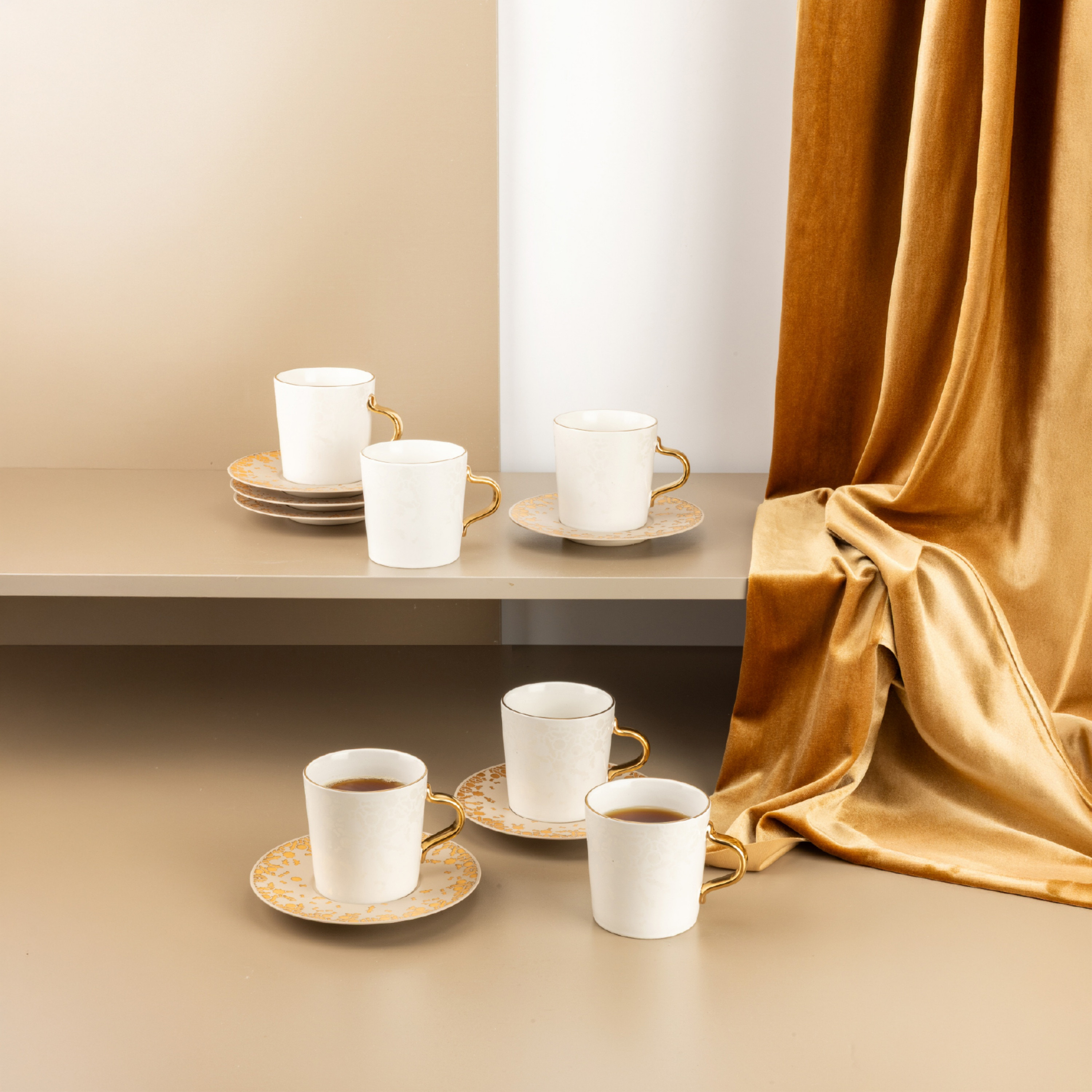 Porcelain Coffee Cup Saucer Set-household-dining-teaandcoffee-teaandcoffeesets-image-5