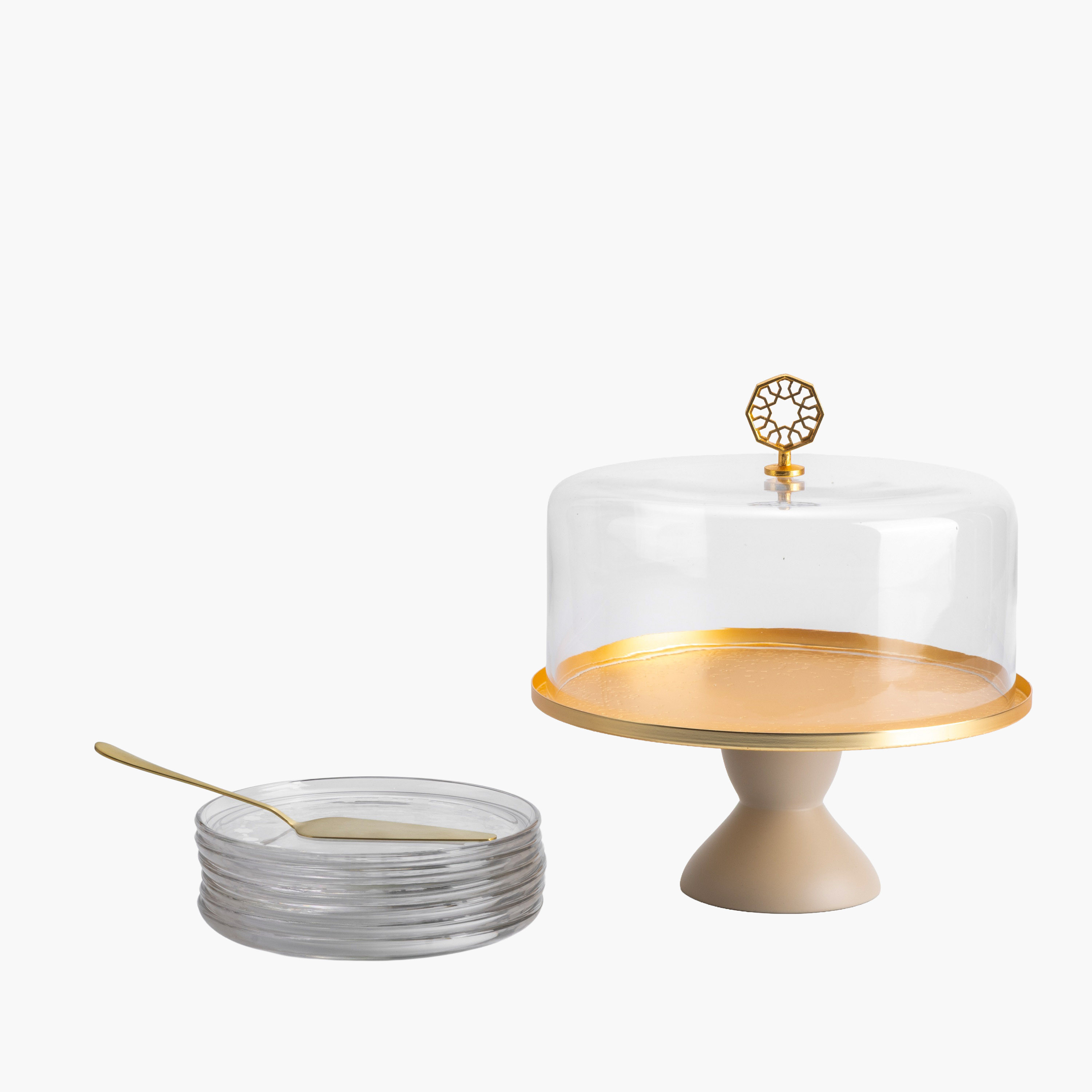 Modern Cake Stand Dome Set-household-dining-serveware-cakestands-image-1