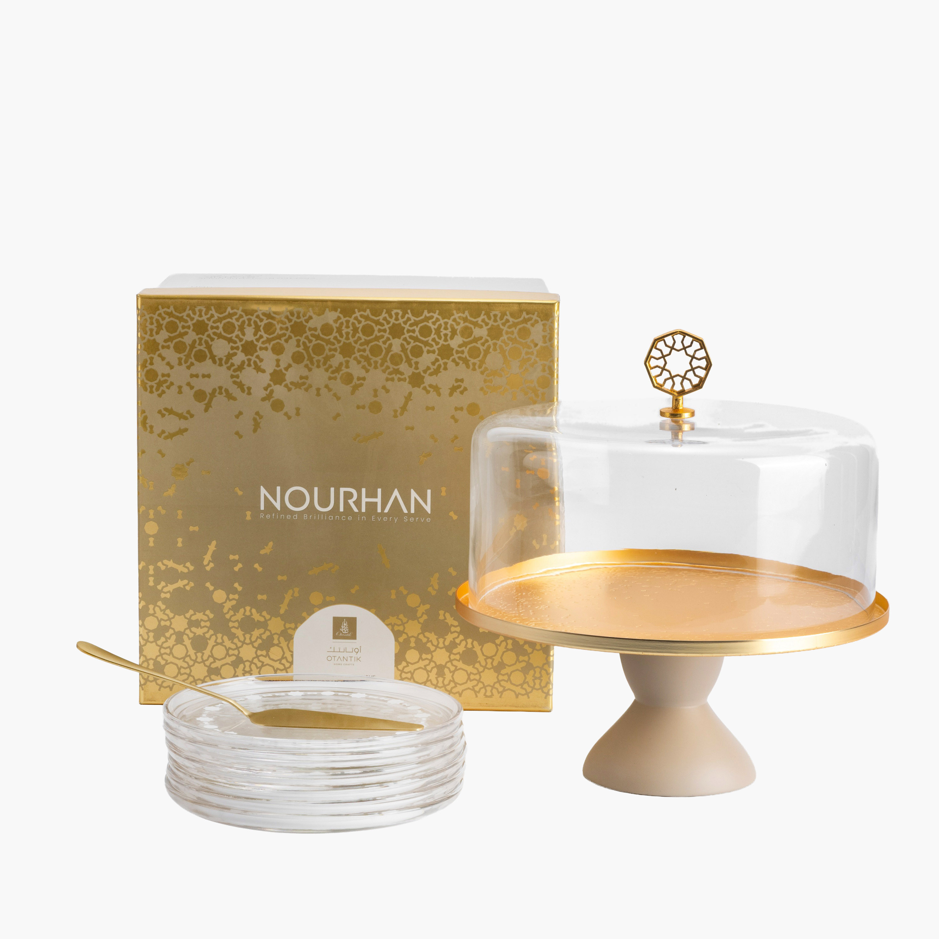 Modern Cake Stand Dome Set-household-dining-serveware-cakestands-image-4