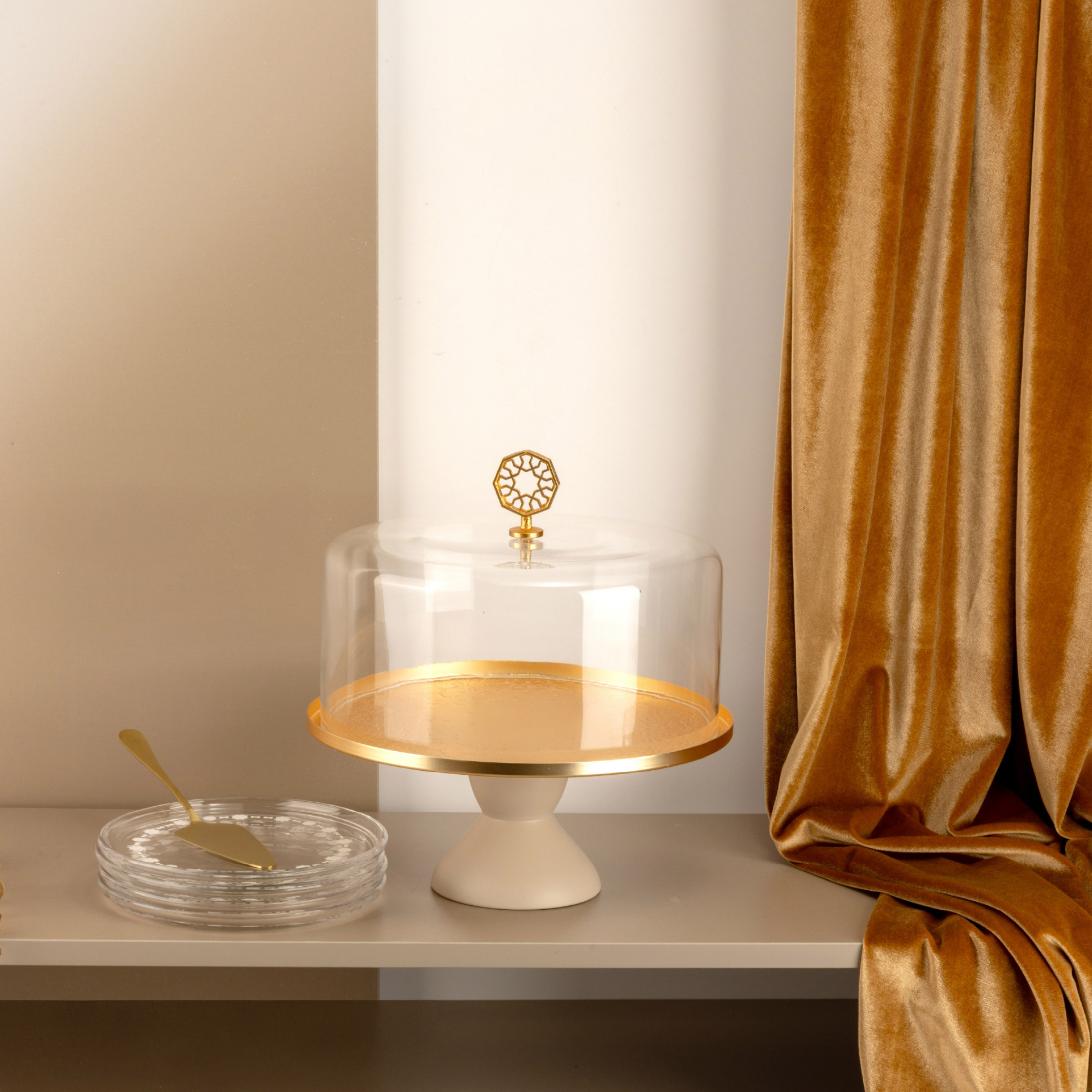 Modern Cake Stand Dome Set-household-dining-serveware-cakestands-image-7