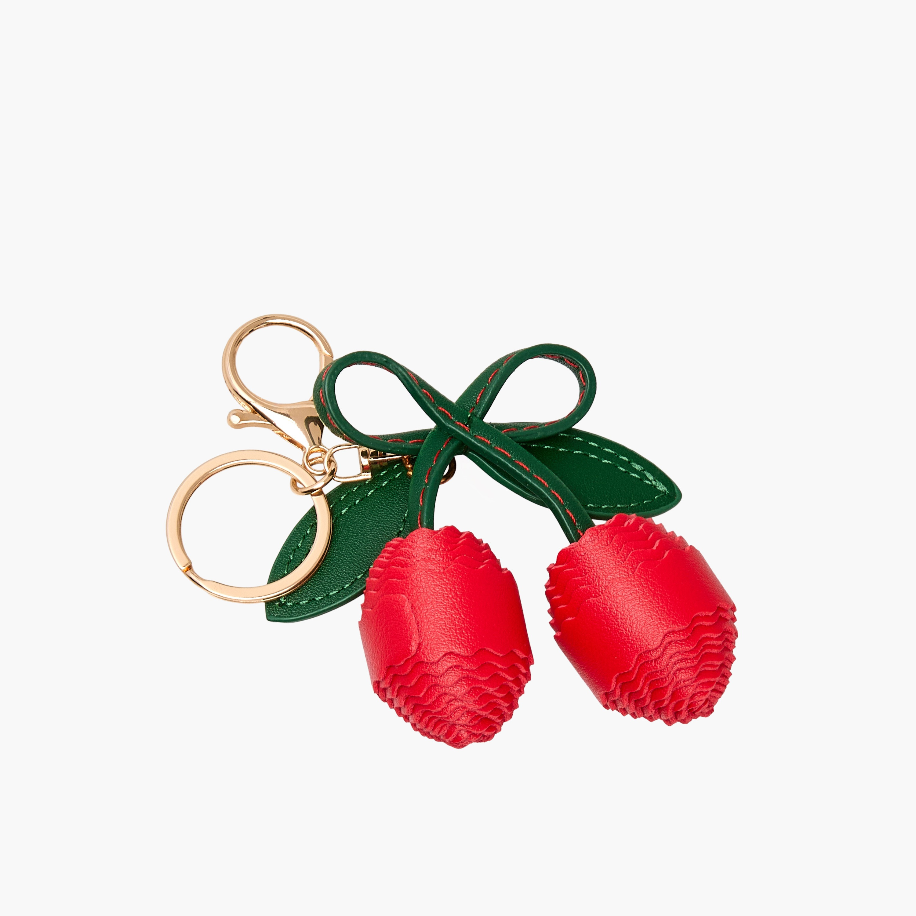 Sasha Cherry Shaped Keychain-girls-accessories-keyringsandbagcharms-image-2