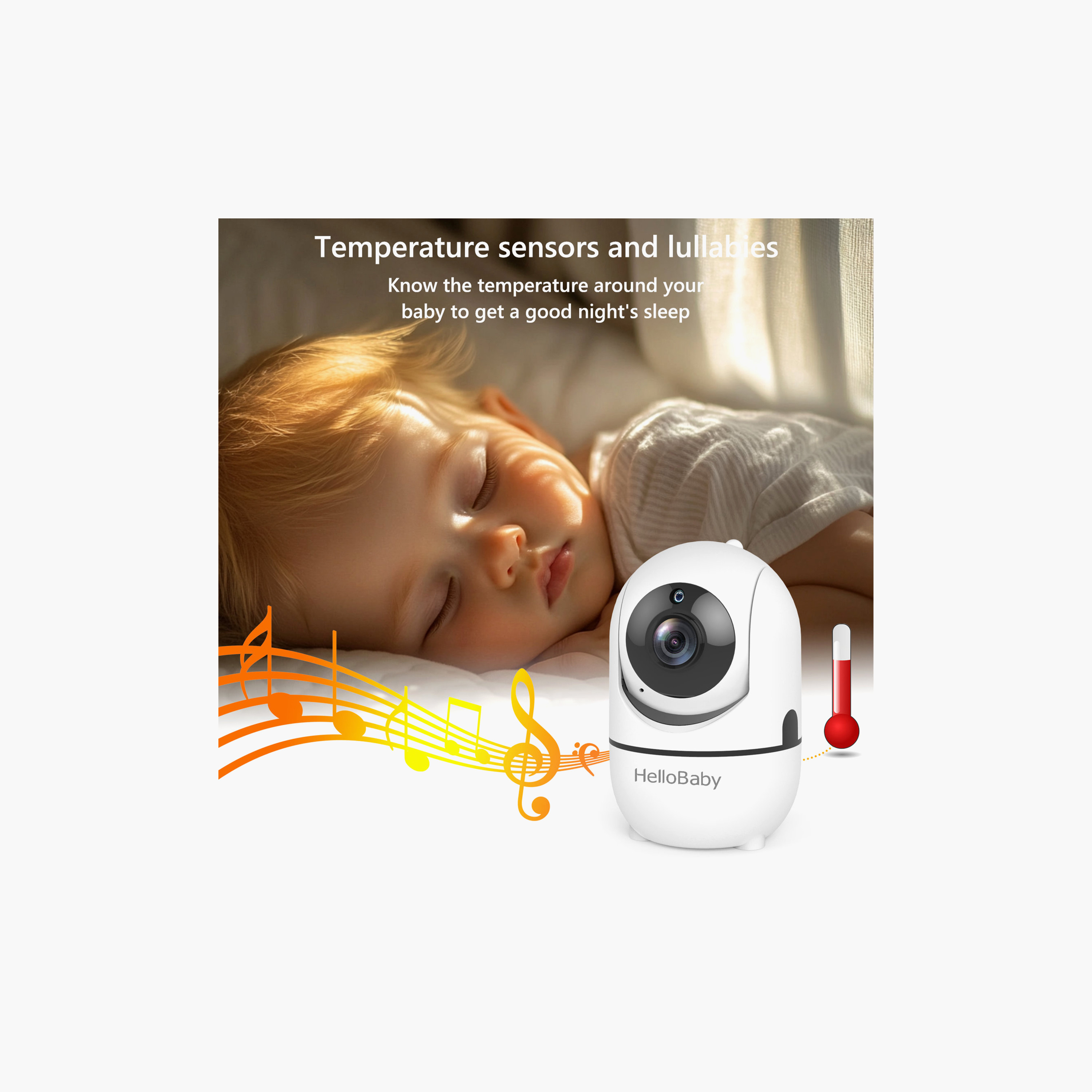 Hellobaby 5-Inch LCD Night Vision Monitor with Remote Pan & Tilt & Zoom - 1000 ft-baby-healthandsafety-babymonitors-image-10