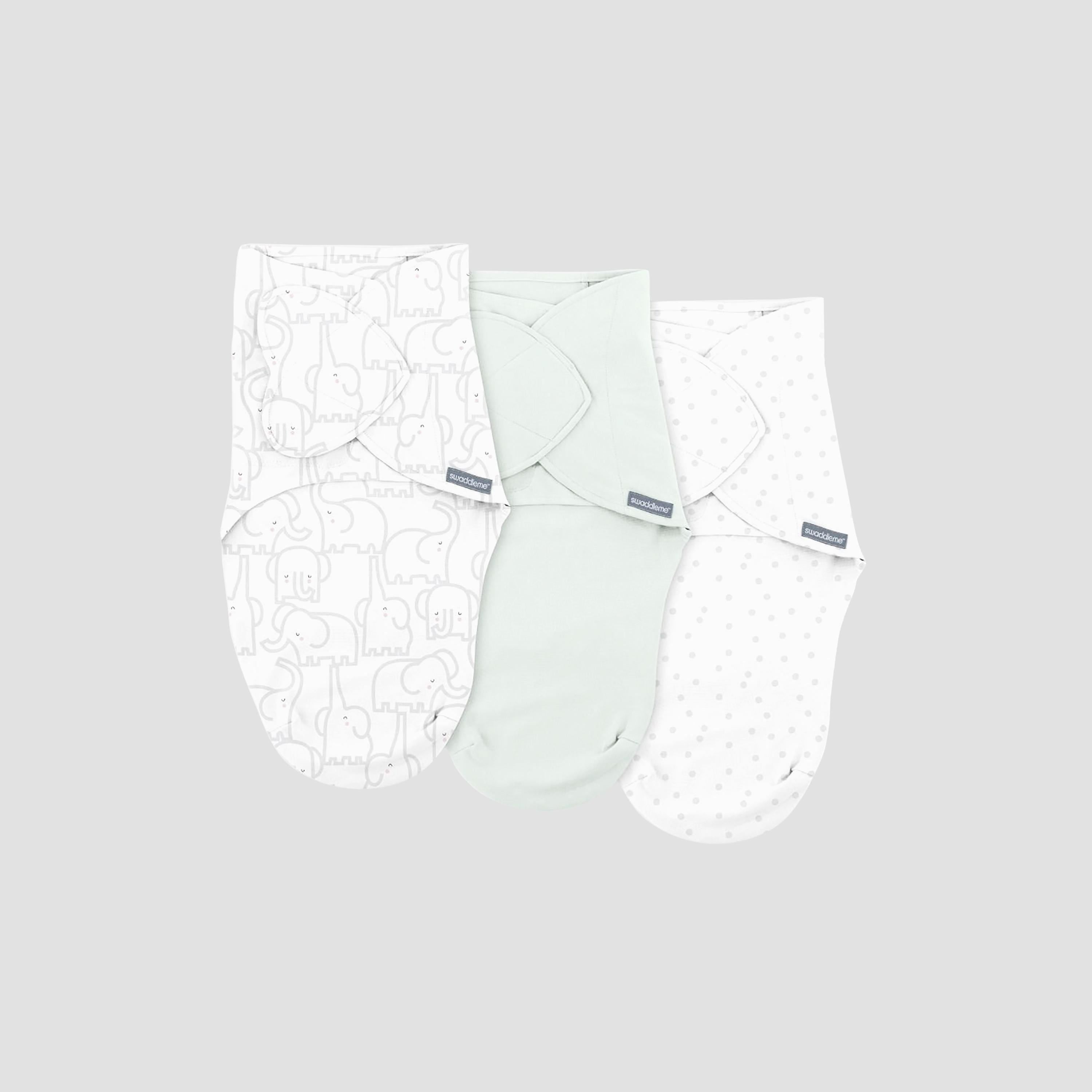 طقم قماط 3 قطع سوادل مي بتصميم مونوغرام لعمر 0-3 أشهر من إنجينويتي-baby-nursery-blanketsandswaddles-swaddlesandsleepingbags-image-1