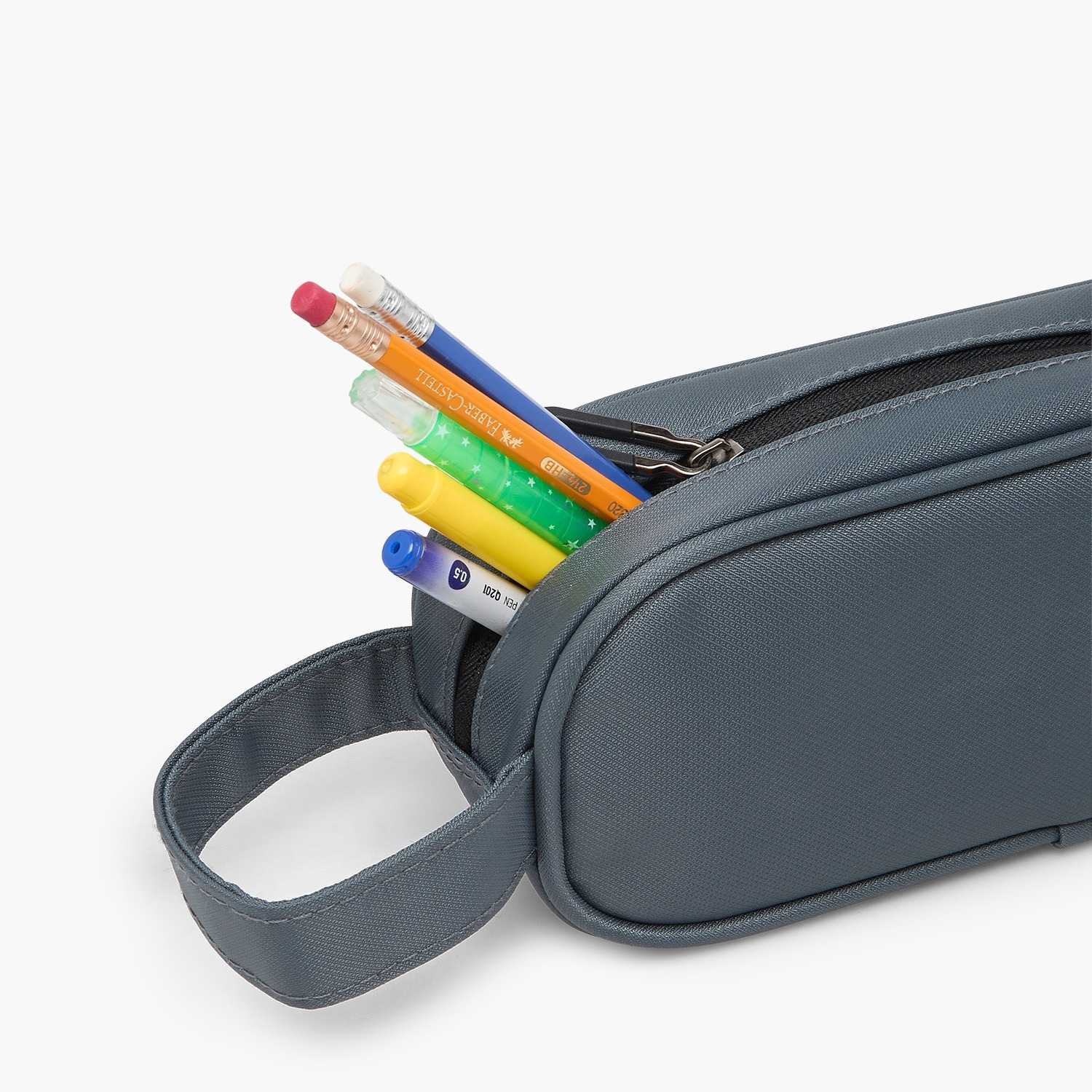 Solid Pencil Pouch with Zip Closure-school-stationery-pencilcases-image-7