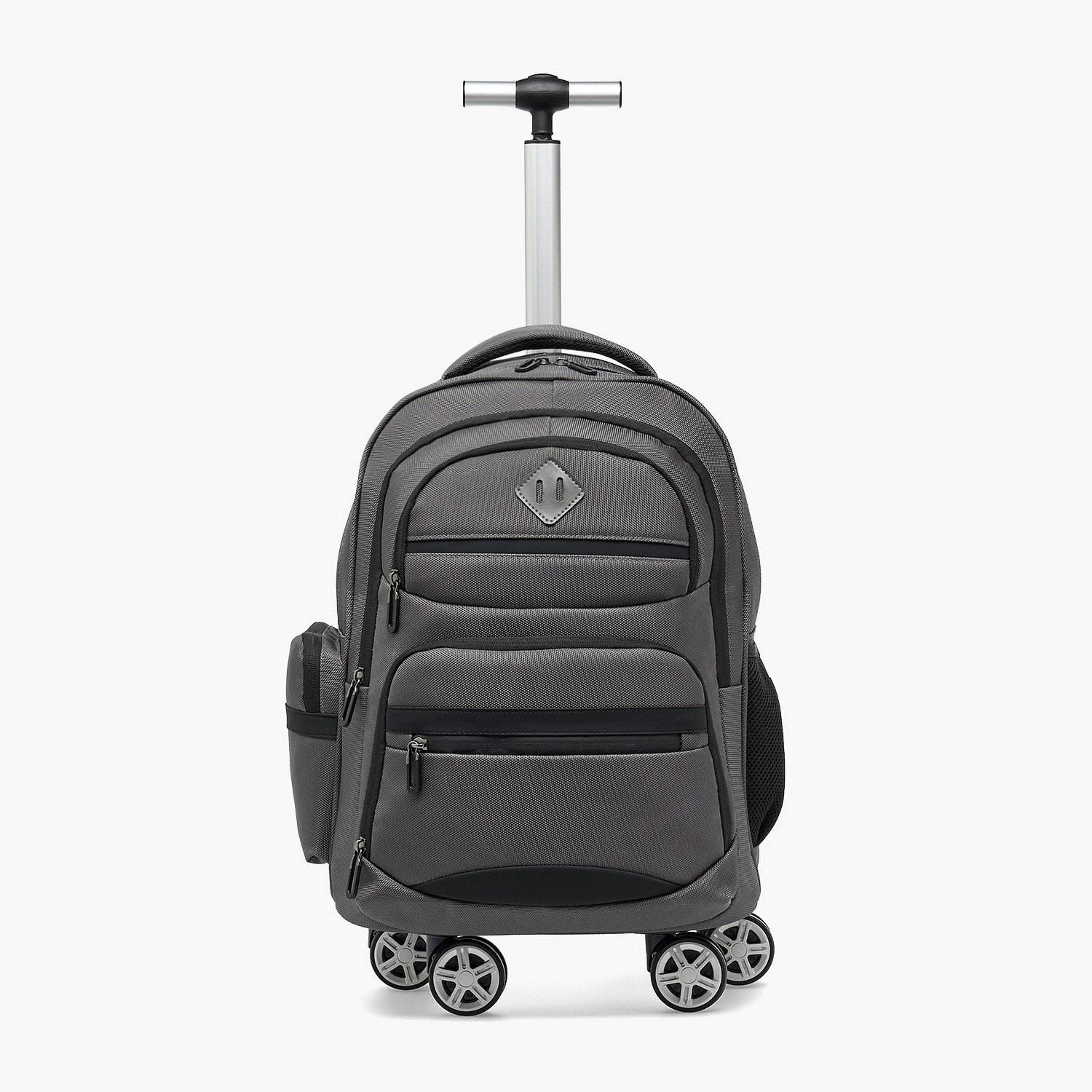 شنطة ظهر ترولي سادة للأولاد 8-13 سنة مع مقبض قابل للسحب - 18 بوصة-school-bagsandbackpacks-trolleybags-image-1