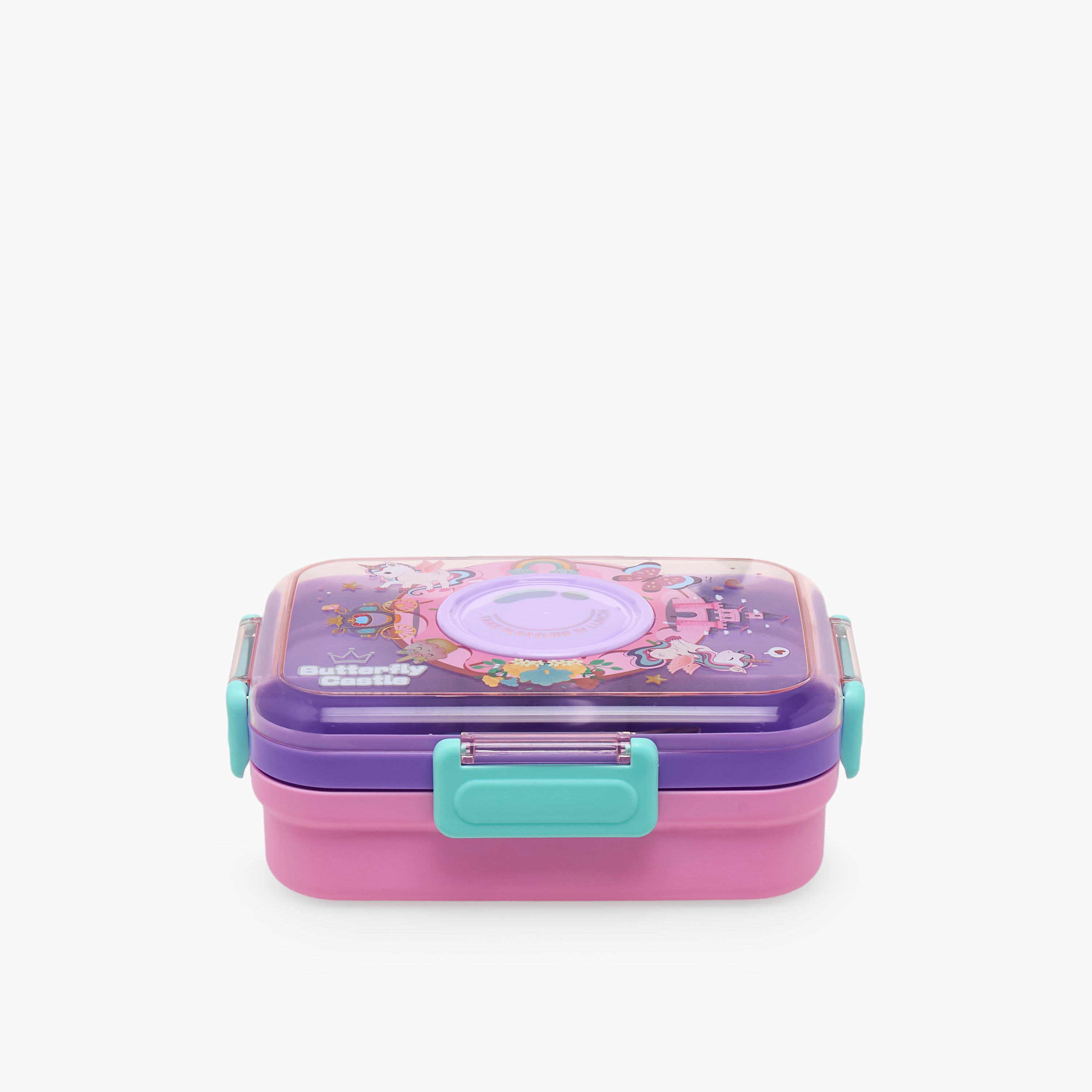 Unicorn Print Lunch Box for Girls with 4 Compartments-school-lunchessentials-lunchboxes-image-1
