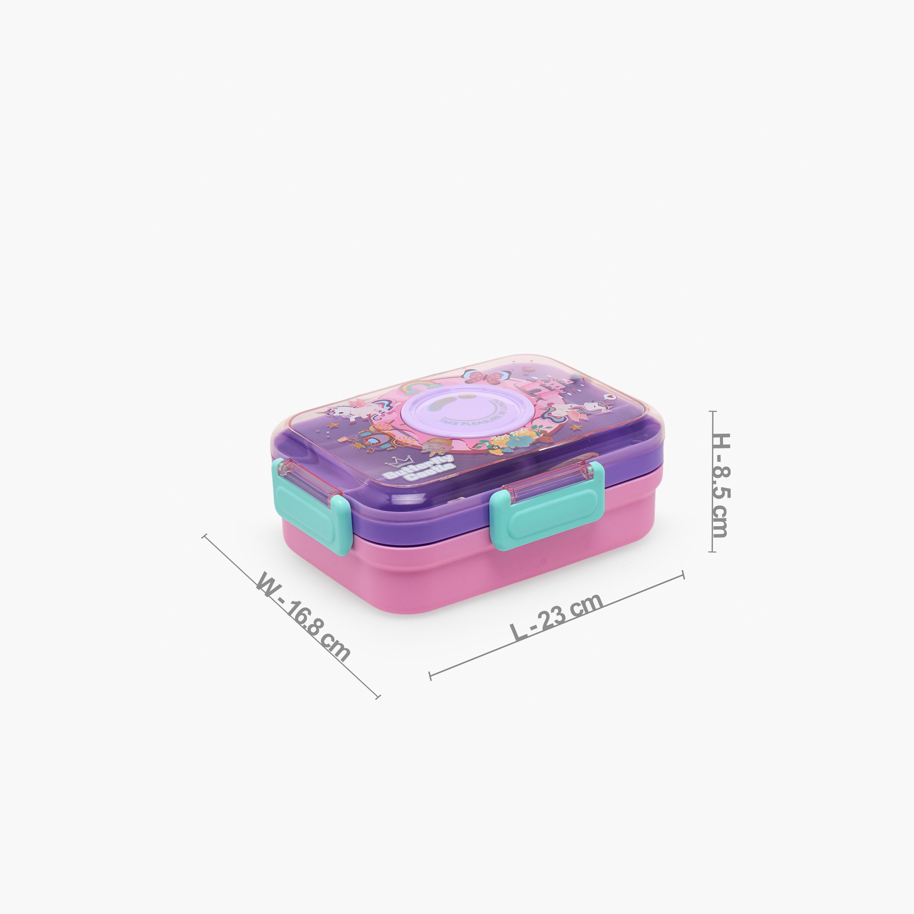 Unicorn Print Lunch Box for Girls with 4 Compartments-school-lunchessentials-lunchboxes-image-8