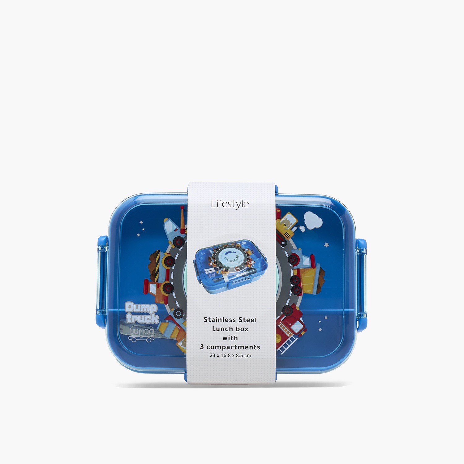 صندوق غداء بطبعة مركبات للبنات مع 4 تقسيمات-school-lunchessentials-lunchboxes-image-9