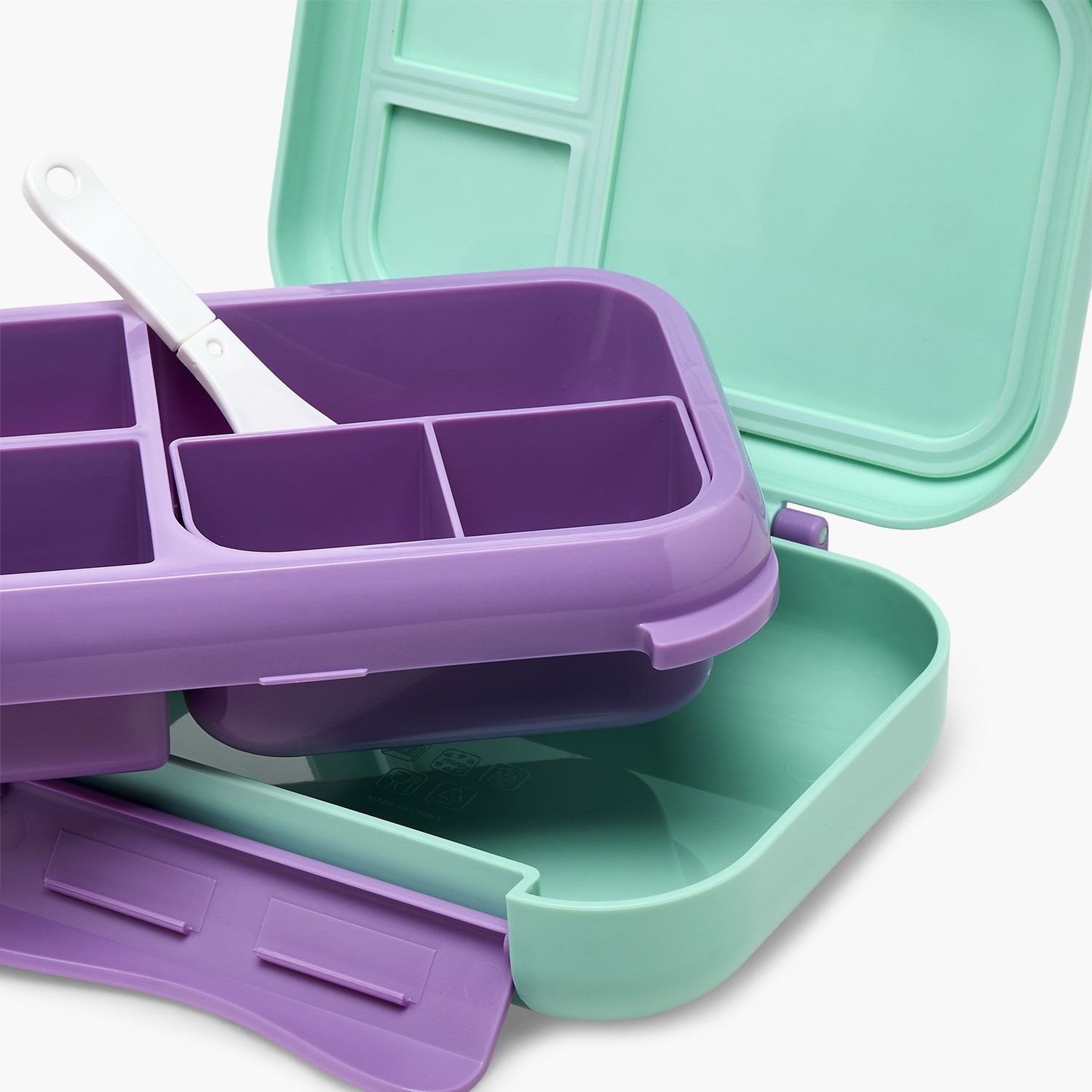 Mermaid Print Bento Lunch Box for Girls with Compartments - 1.2 L-school-lunchessentials-lunchboxes-image-7