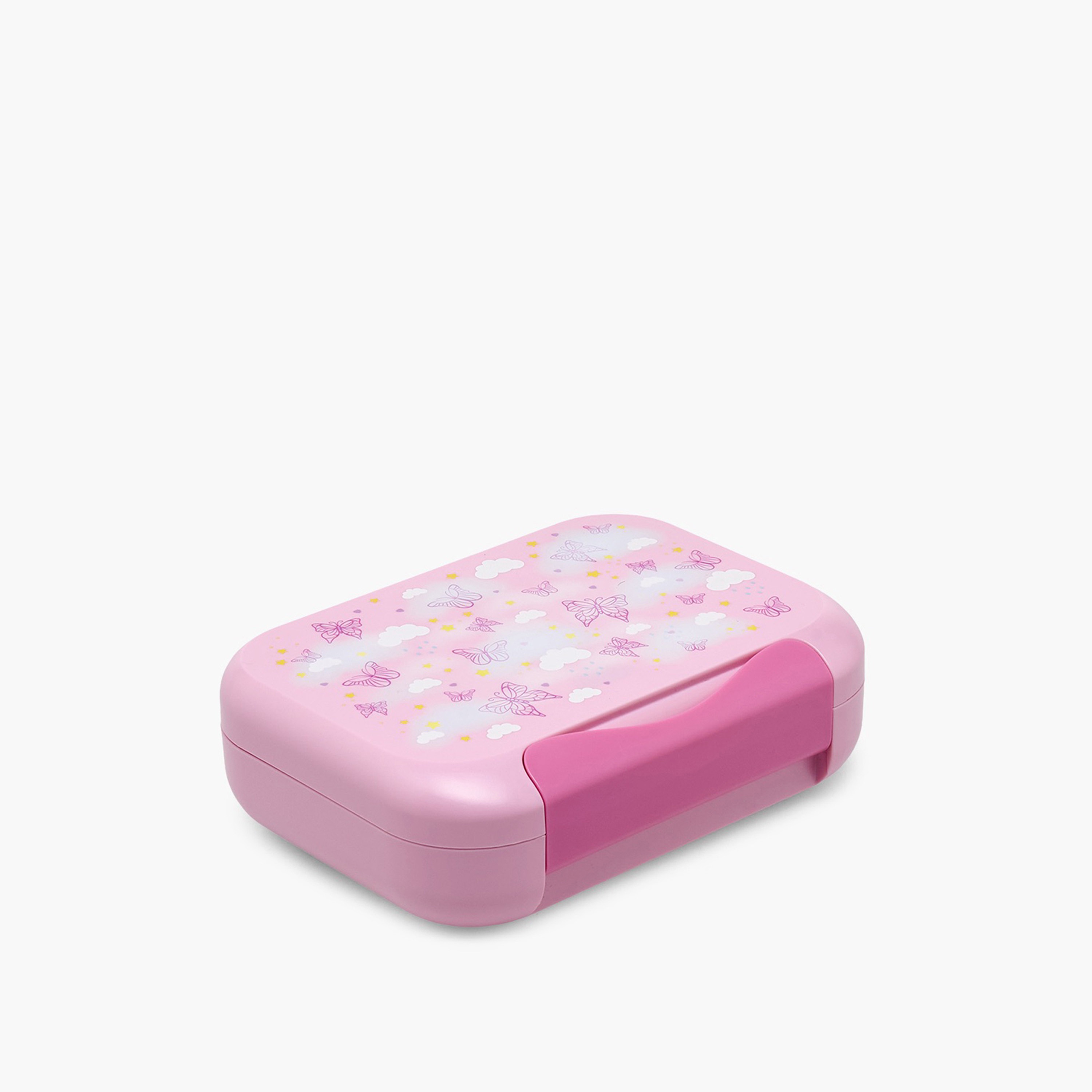 صندوق غداء للبنات بطبعات فراشات مع أقسام - 1.2 لتر-school-lunchessentials-lunchboxes-image-1