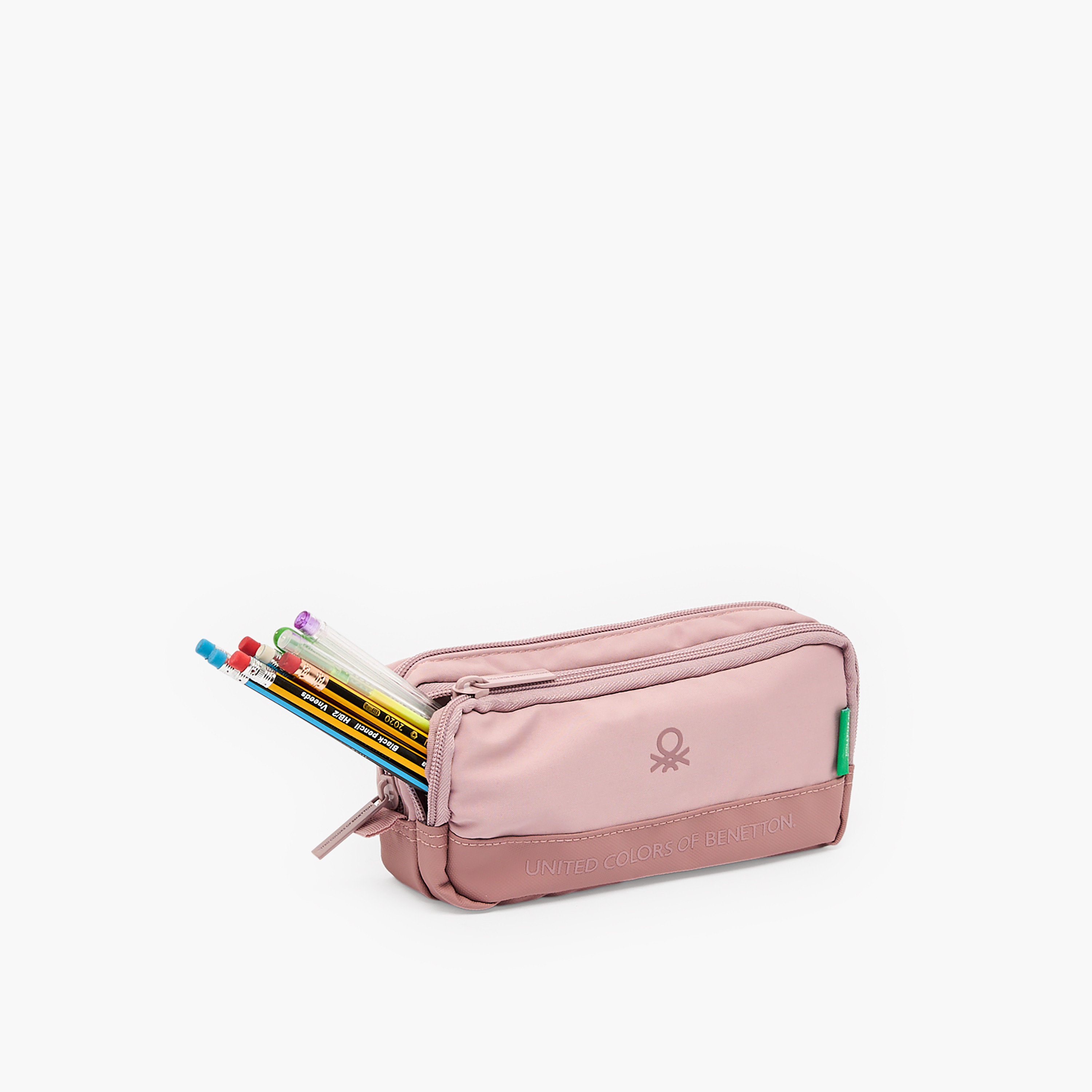 مقلمة بتصميم قوالب ملونة وقسمين من يونايتد كولورز أوف بينيتون-school-stationery-pencilcases-image-7