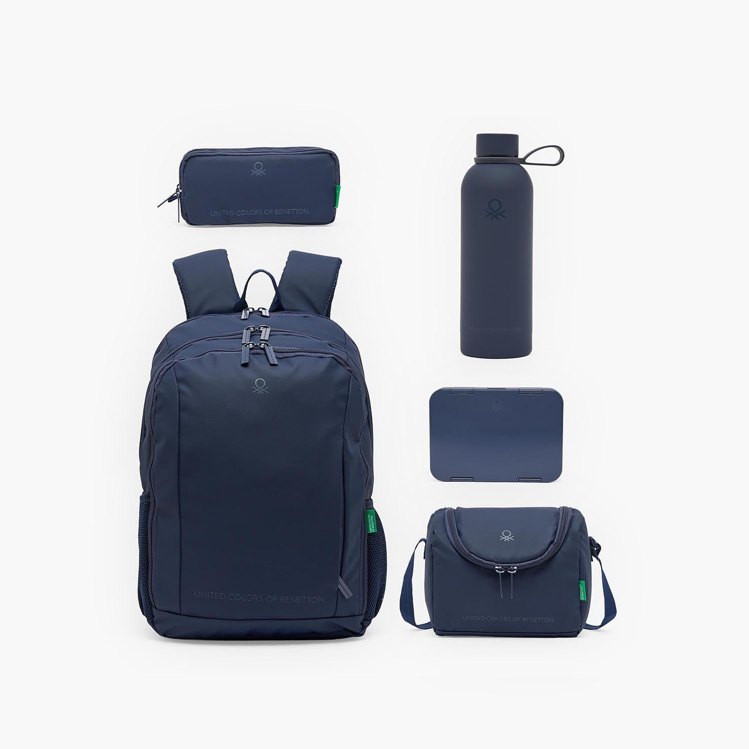 مقلمة قسمين بطبعة شعار من يونايتد كولورز أوف بينيتون-school-stationery-pencilcases-image-8