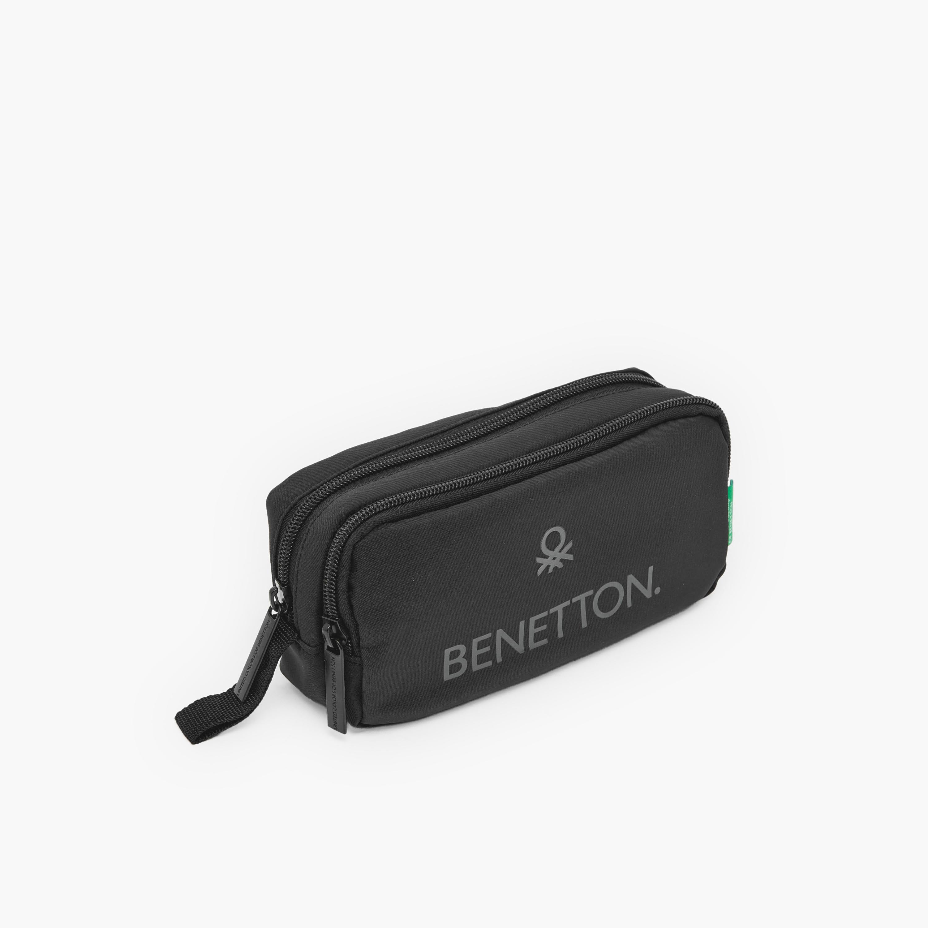 مقلمة بقسمين وطبعات شعار من يونايتد كلرز أوف بينيتون-school-stationery-pencilcases-image-2