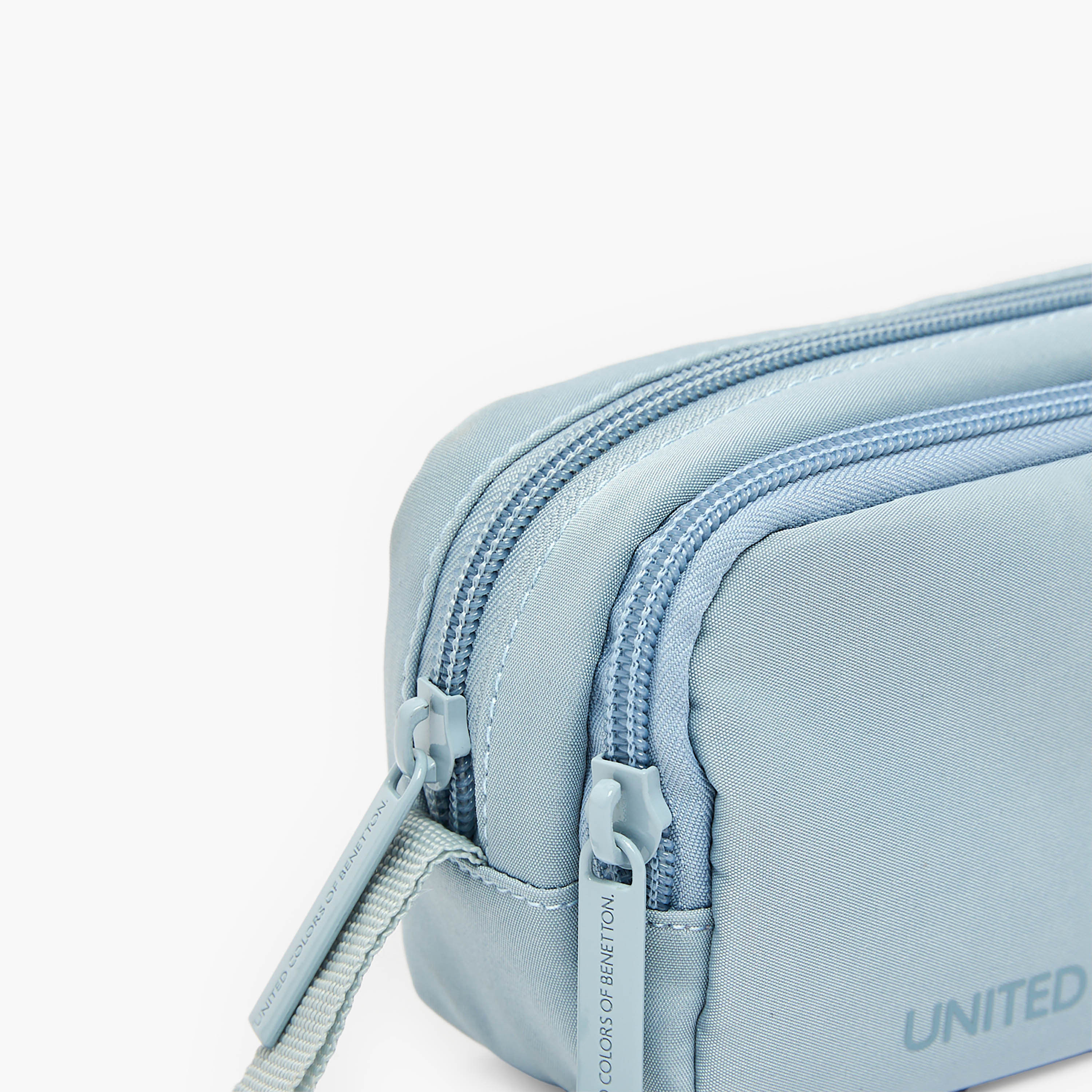 United Colors of Benetton Logo Design Pencil Pouch with 2 Compartments-school-stationery-pencilcases-image-5
