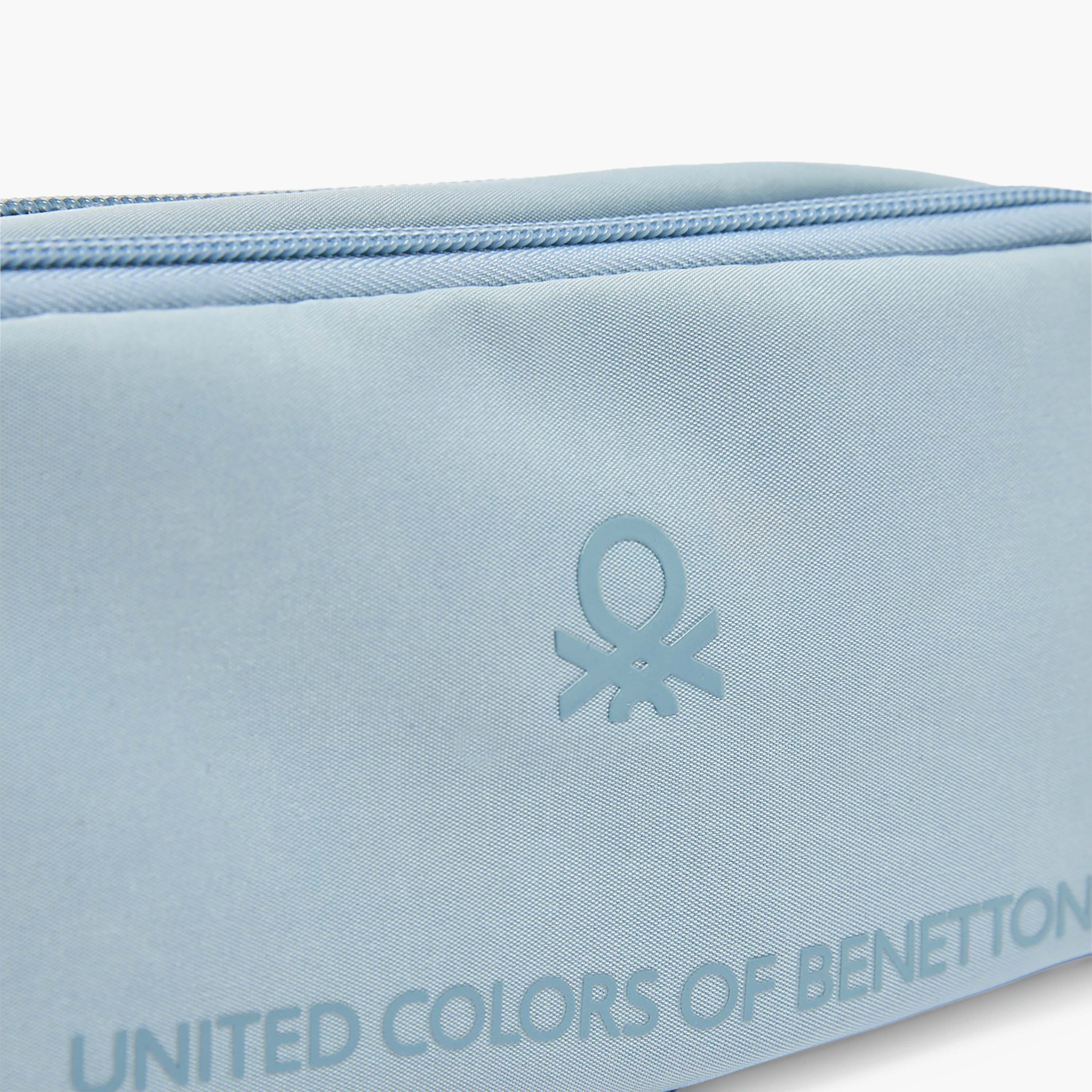 United Colors of Benetton Logo Design Pencil Pouch with 2 Compartments-school-stationery-pencilcases-image-6