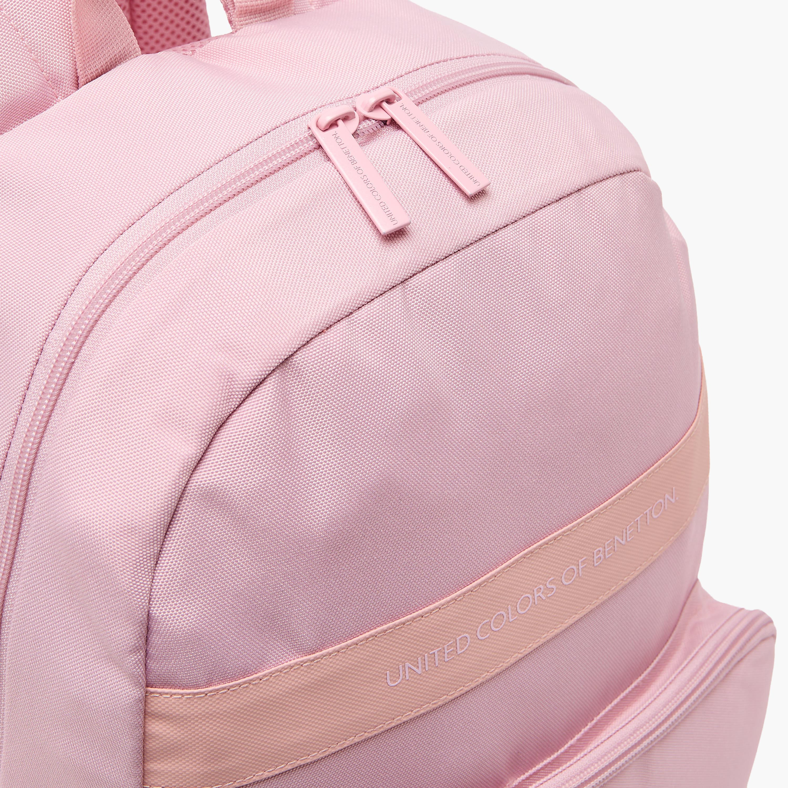 United Colors of Benetton Solid Backpack for Girls 8-13 Years with Adjustable Straps - 17 inches-school-bagsandbackpacks-backpacks-image-3