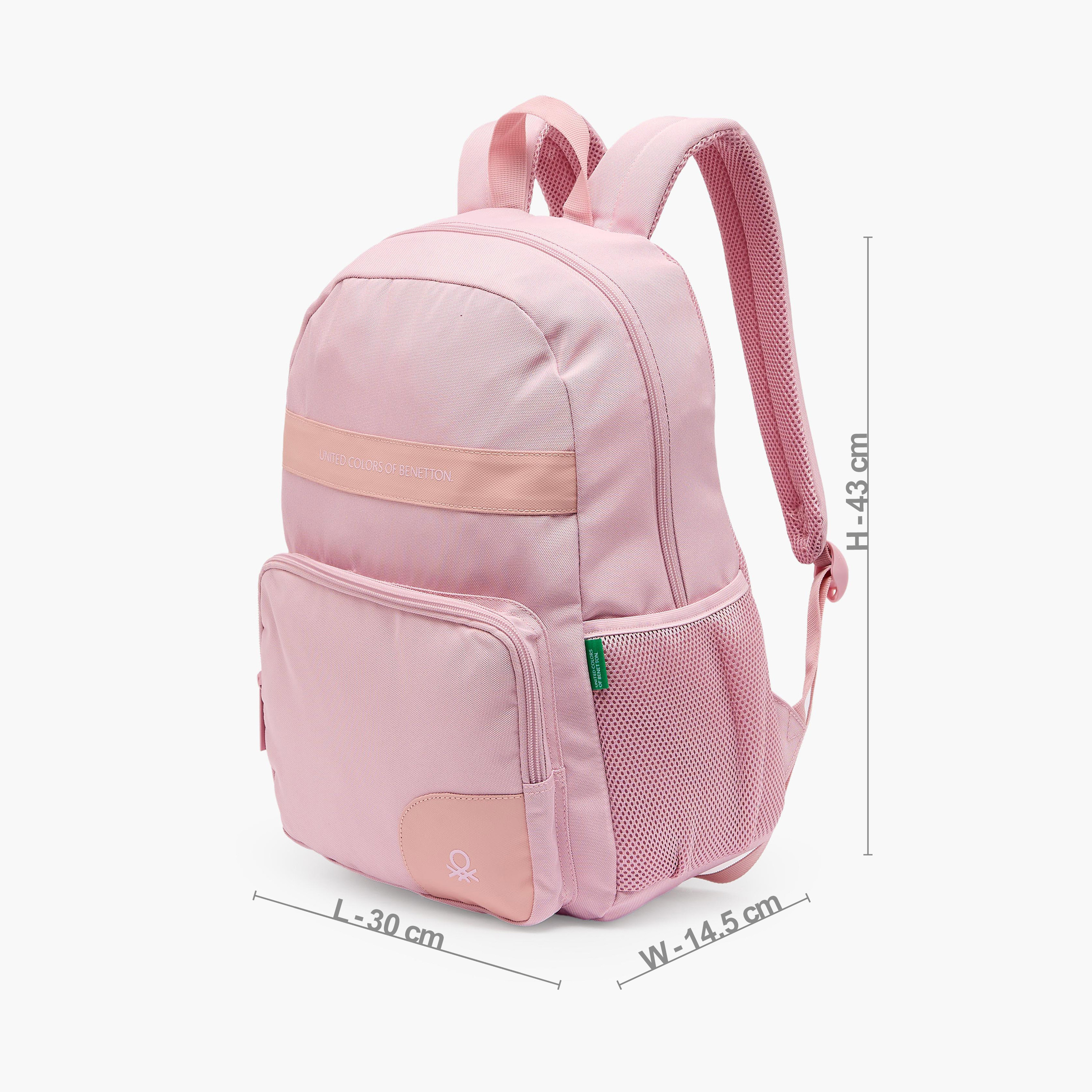 United Colors of Benetton Solid Backpack for Girls 8-13 Years with Adjustable Straps - 17 inches-school-bagsandbackpacks-backpacks-image-6