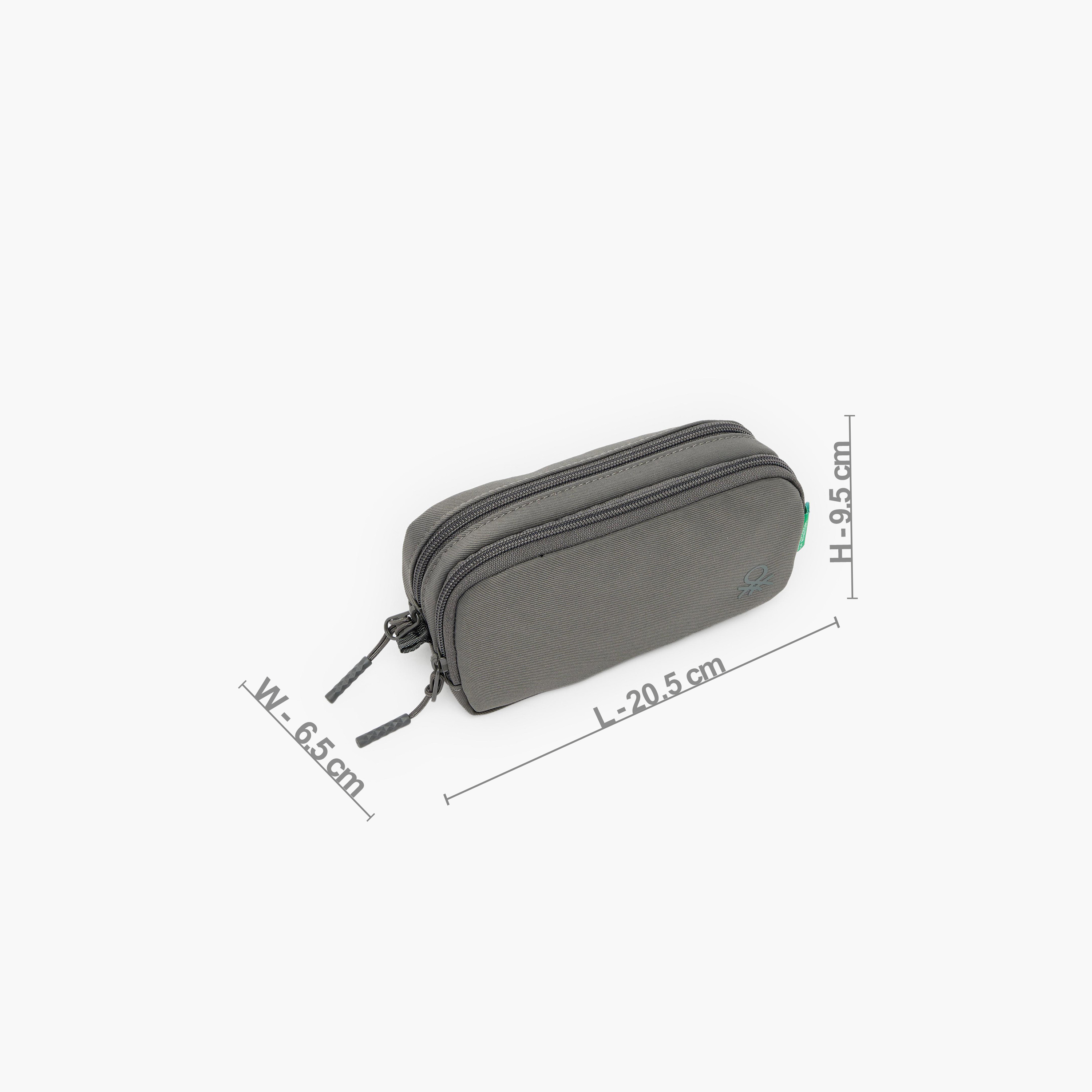 مقلمة سادة بقسمين من يونايتد كولورز أوف بينيتون-school-stationery-pencilcases-image-4