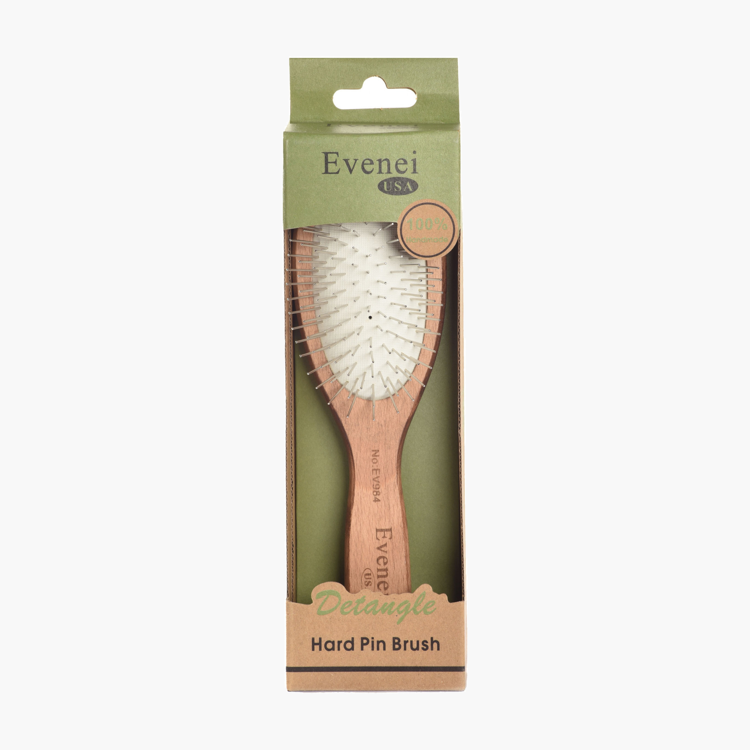 Evenei  Wooden Handle Pin Brush-beautyandpersonalcare-hair-stylingtools-hairbrushesandcombs-image-3