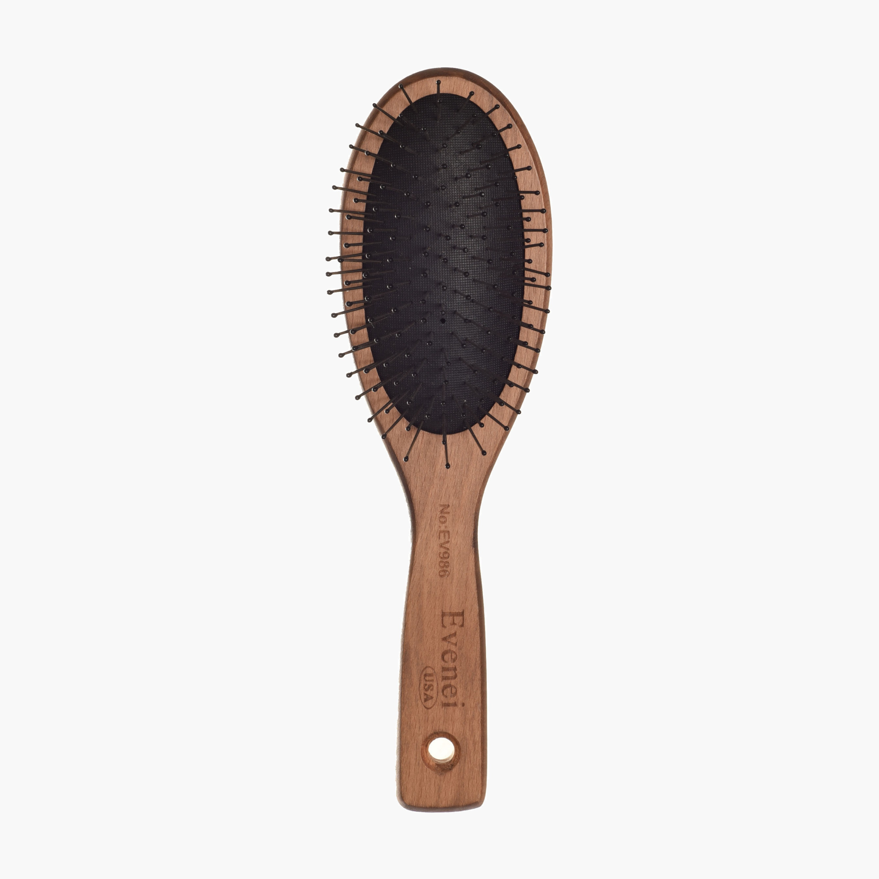 Evenei  Wooden Oval Pin Brush-beautyandpersonalcare-hair-stylingtools-hairbrushesandcombs-image-1