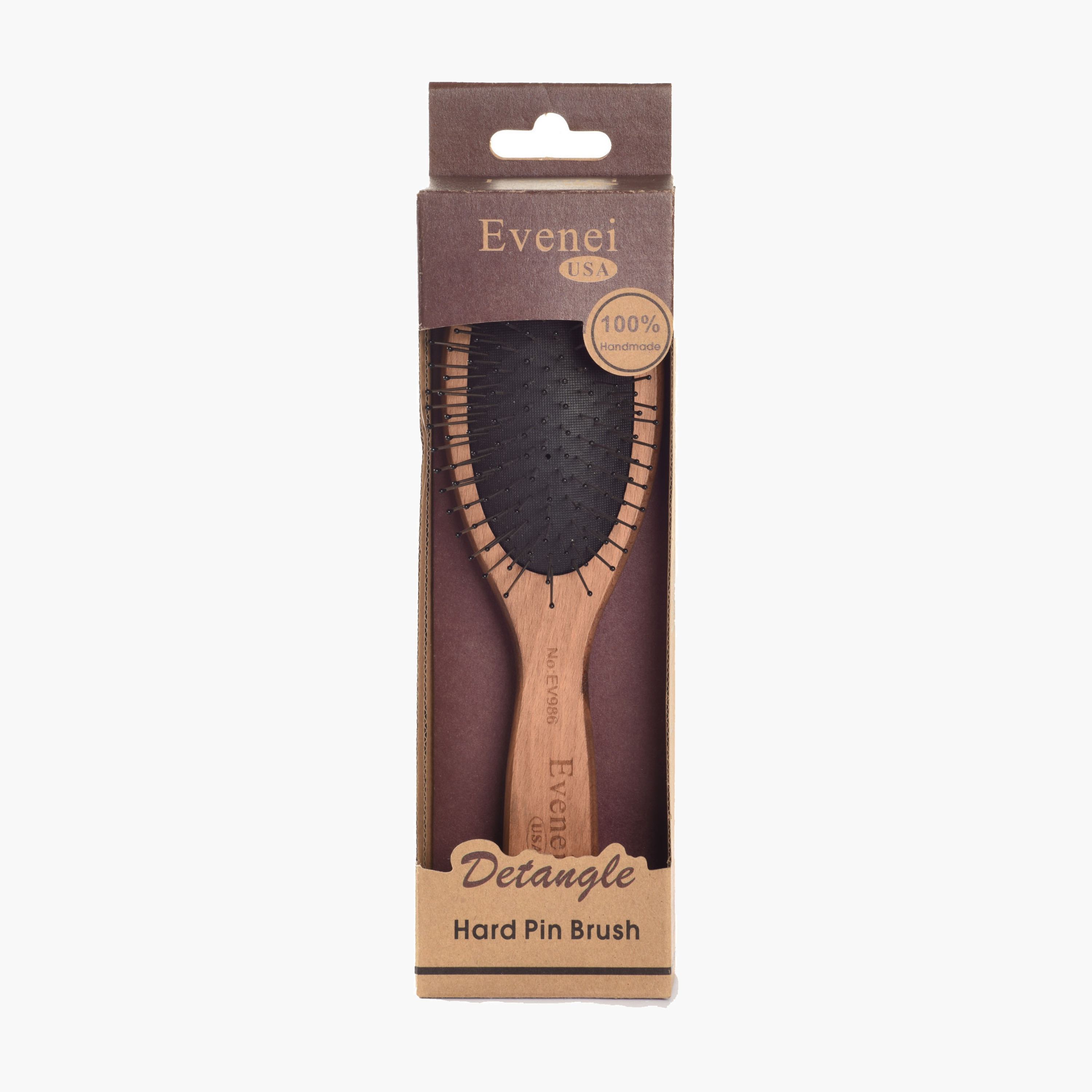 Evenei  Wooden Oval Pin Brush-beautyandpersonalcare-hair-stylingtools-hairbrushesandcombs-image-3