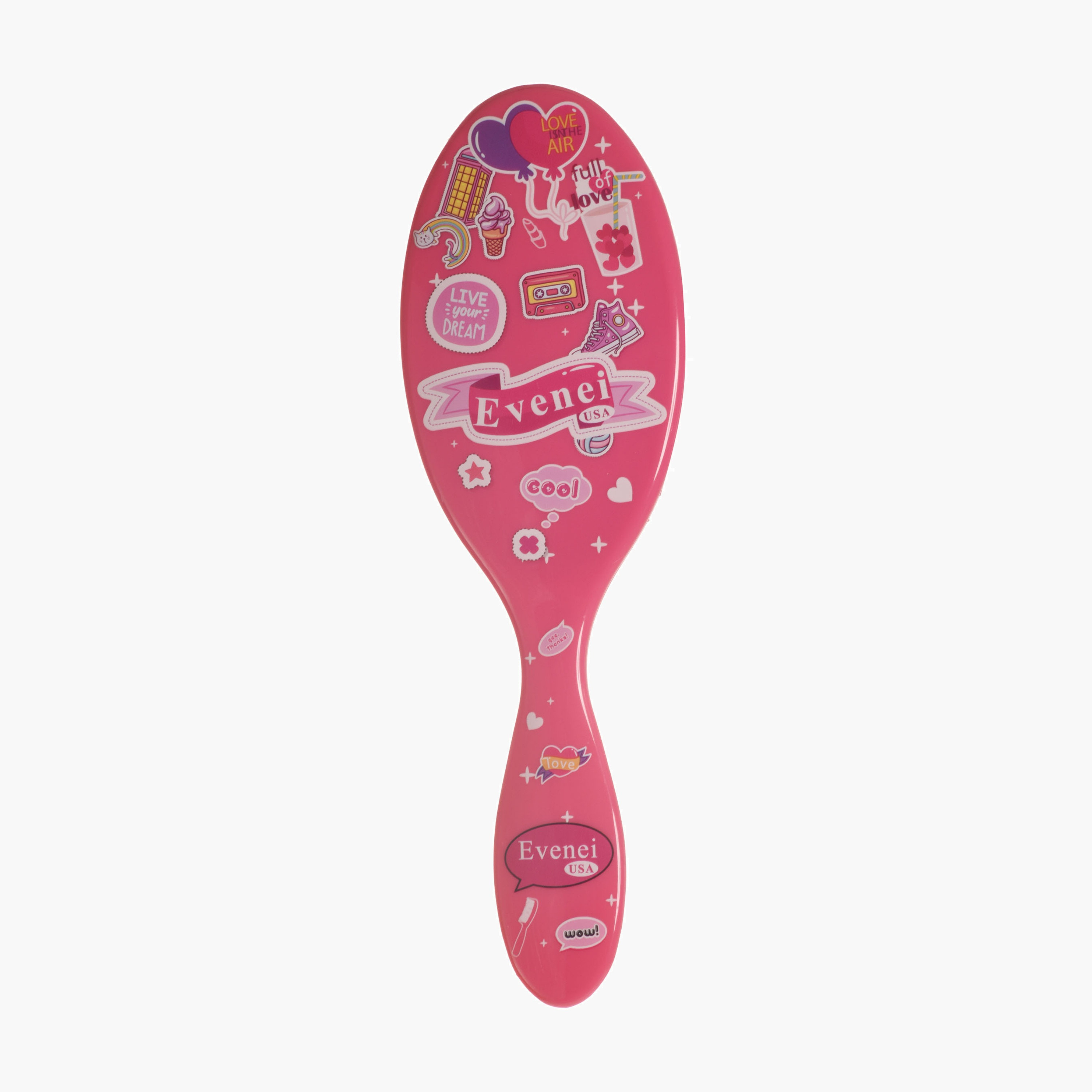 Evenei  Printed Detangling Hair Brush-beautyandpersonalcare-hair-stylingtools-hairbrushesandcombs-image-1