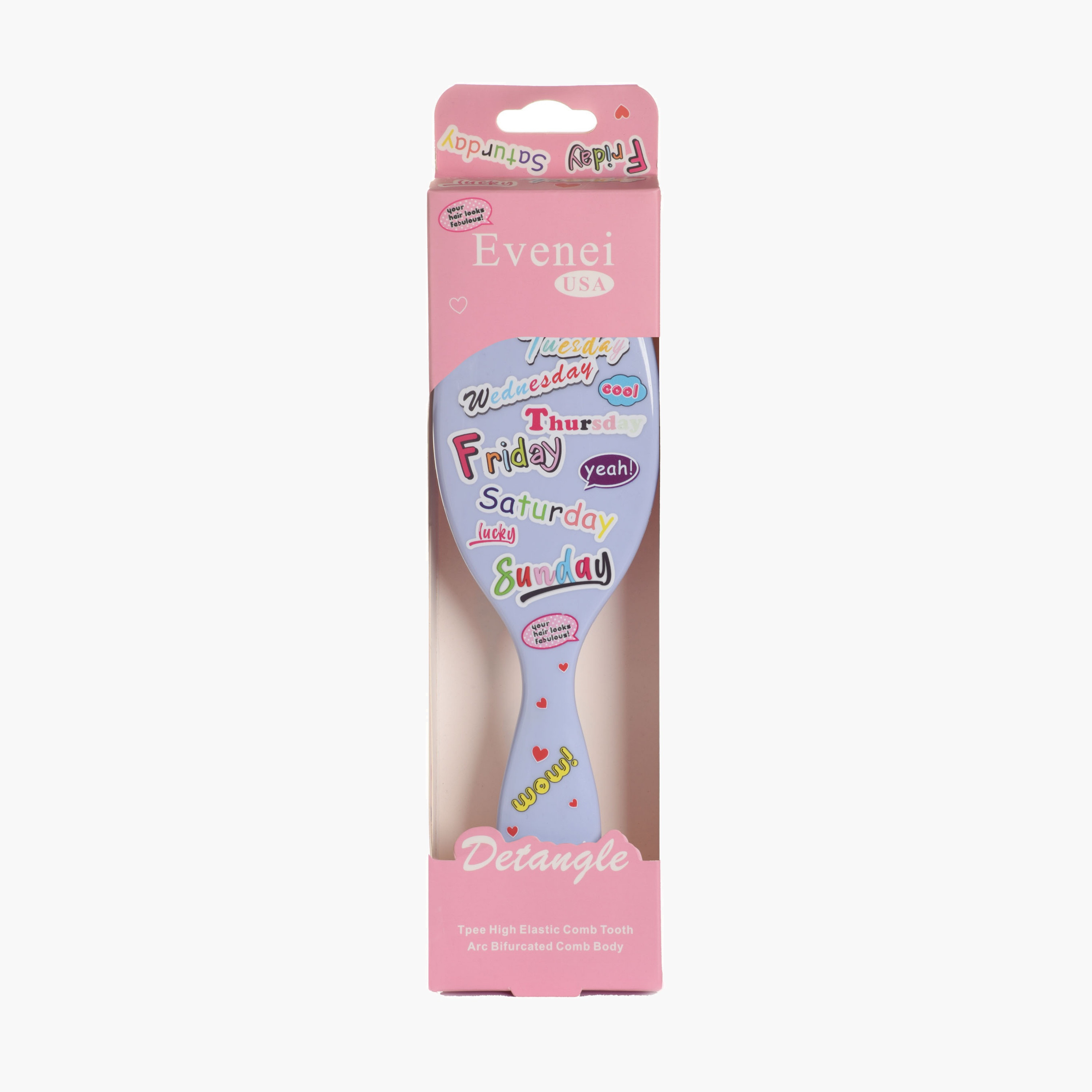 Evenei  Oval Detangling Hair Brush-beautyandpersonalcare-hair-stylingtools-hairbrushesandcombs-image-3