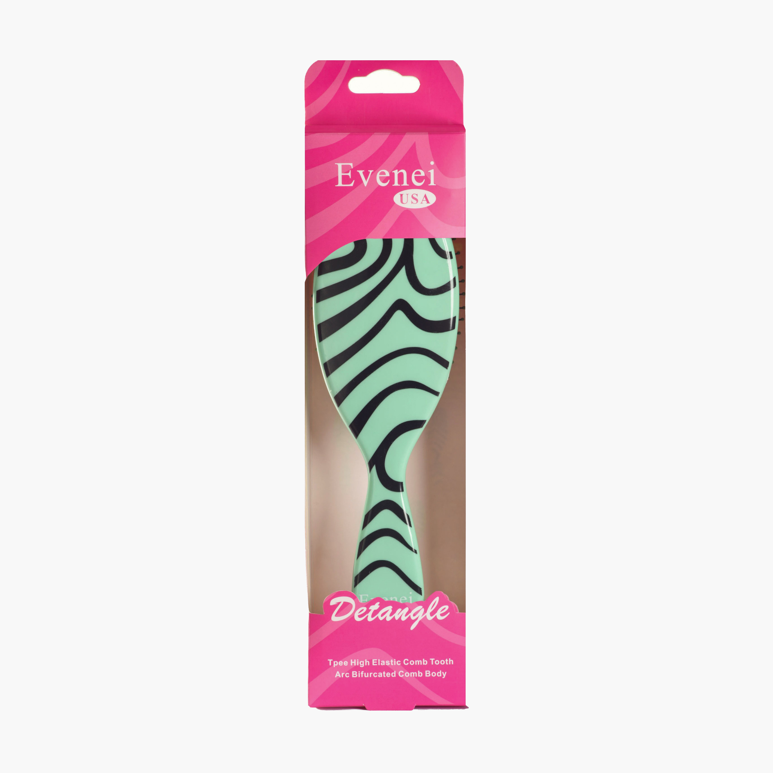 Evenei  Patterned Detangling Hair Brush-beautyandpersonalcare-hair-stylingtools-hairbrushesandcombs-image-3