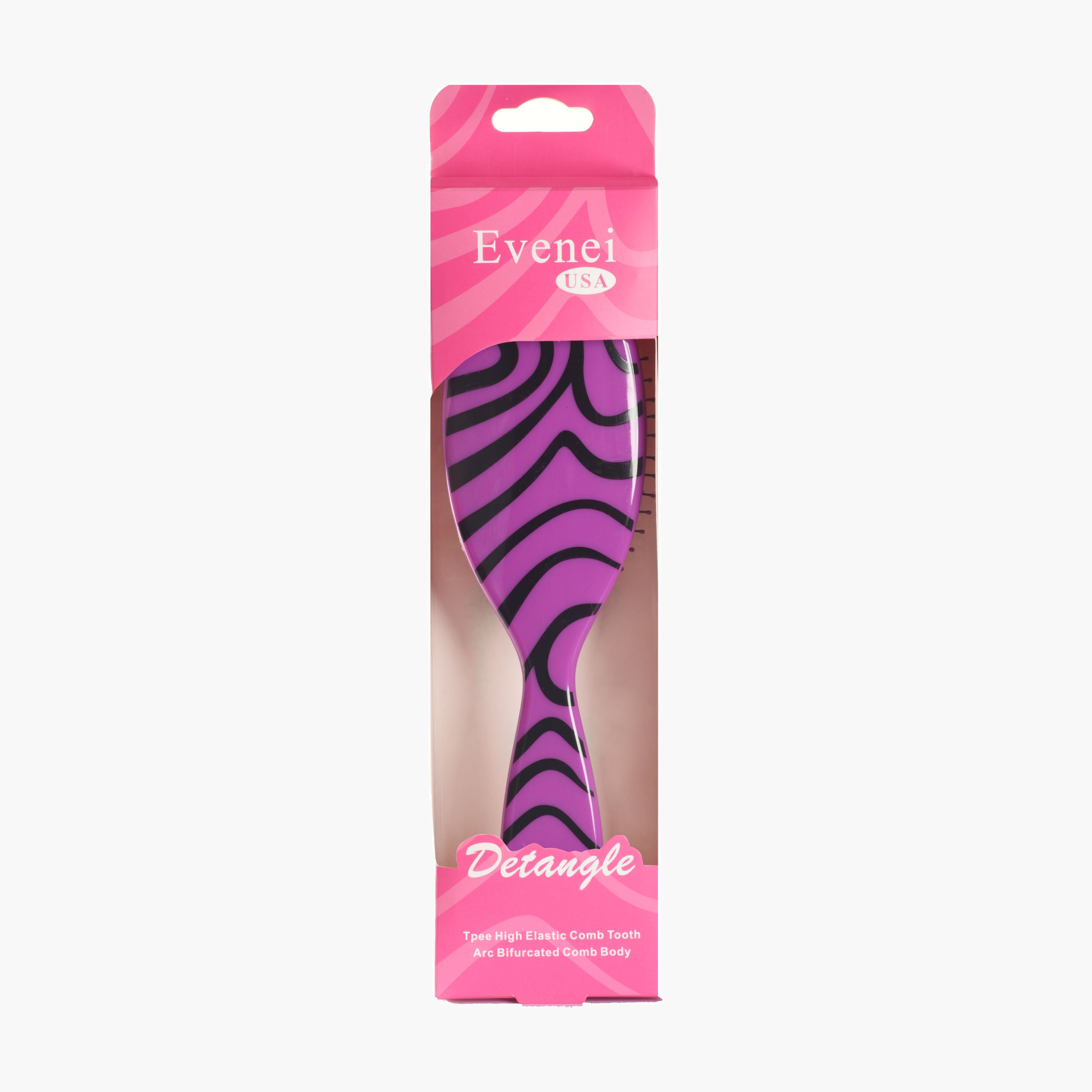 Evenei  Patterned Detangling Hair Brush-beautyandpersonalcare-hair-stylingtools-hairbrushesandcombs-image-4
