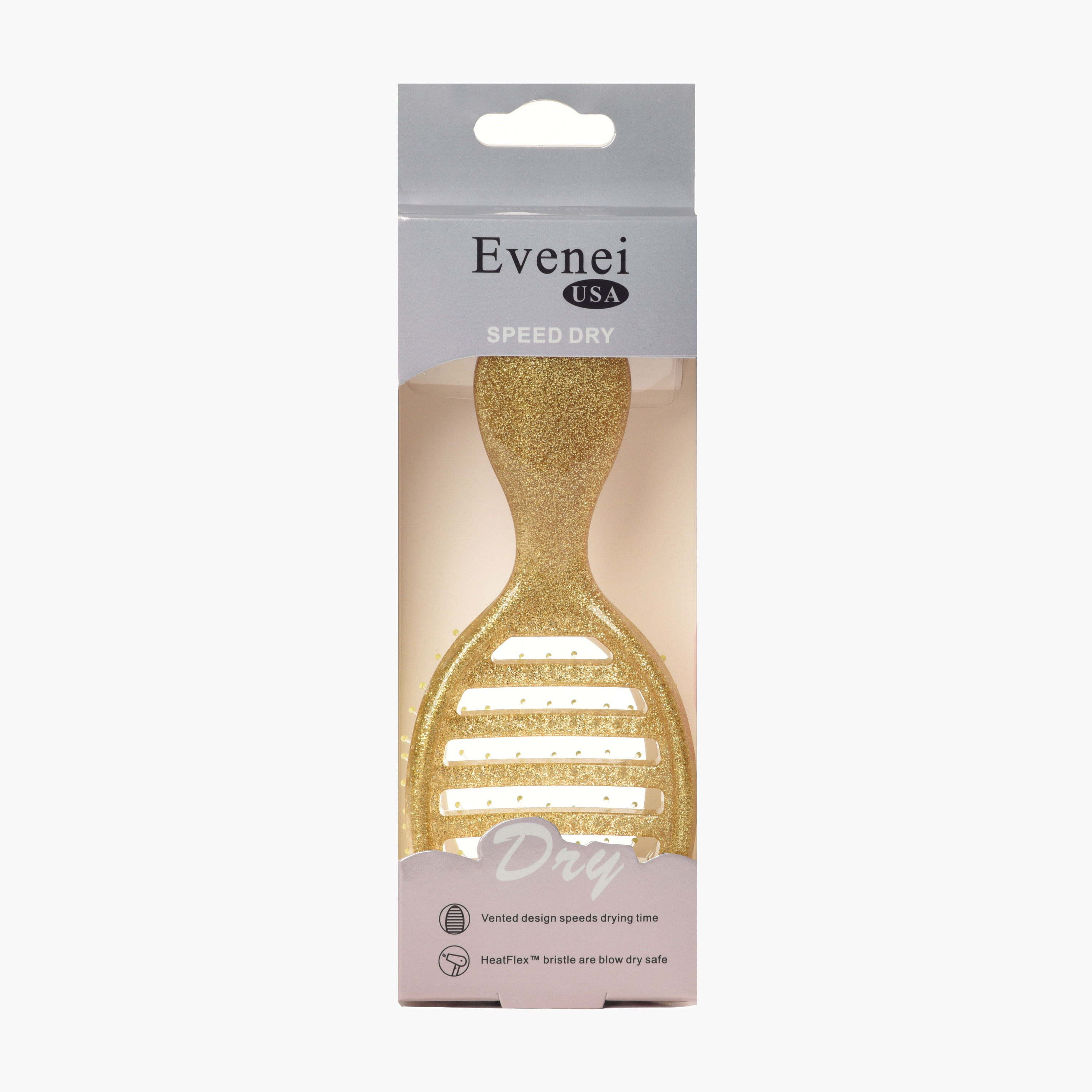 Evenei  Glitter Vented Hair Brush-beautyandpersonalcare-hair-stylingtools-hairbrushesandcombs-image-1