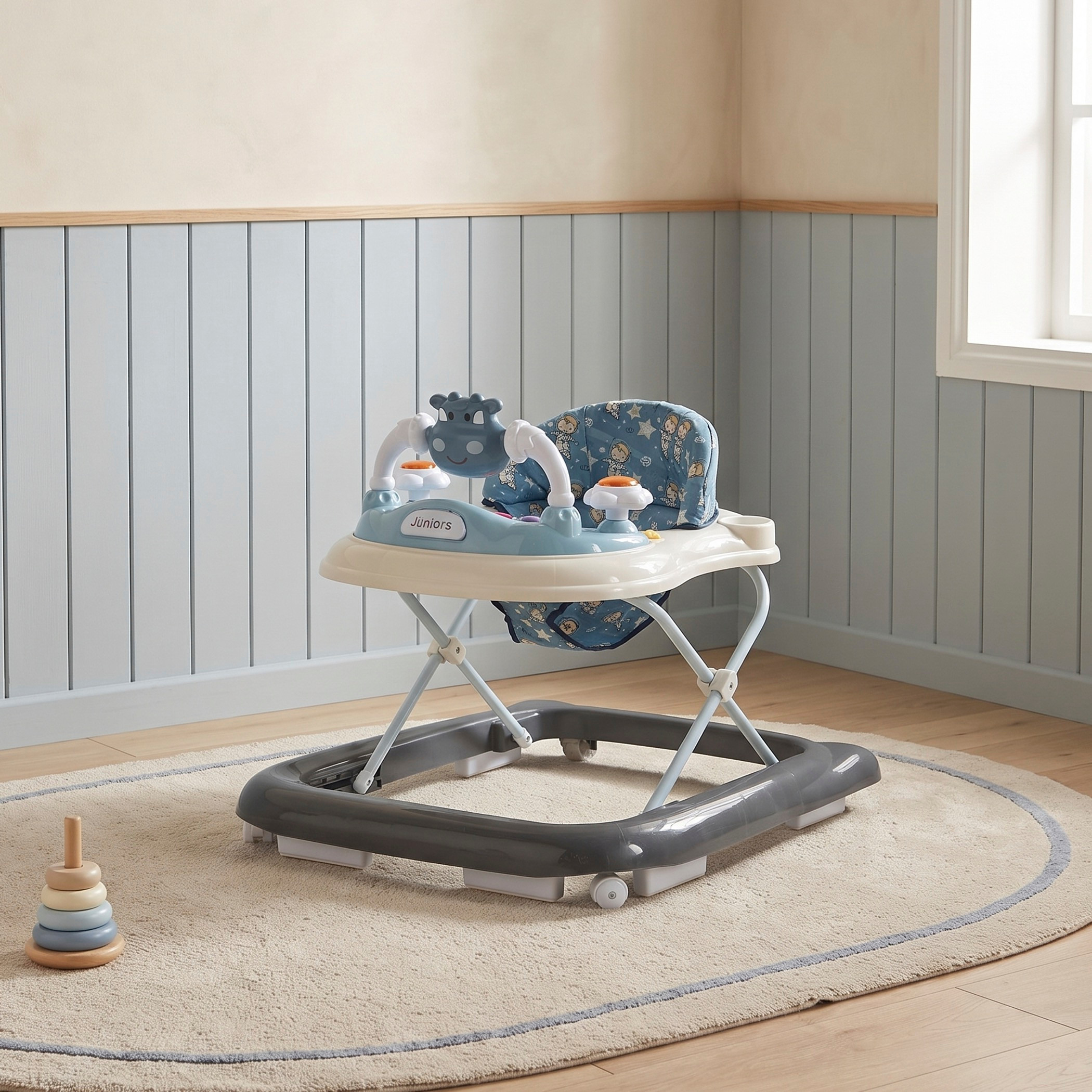 Juniors Harper Baby Walker with Height Adjustment-baby-infantactivity-walkers-image-1