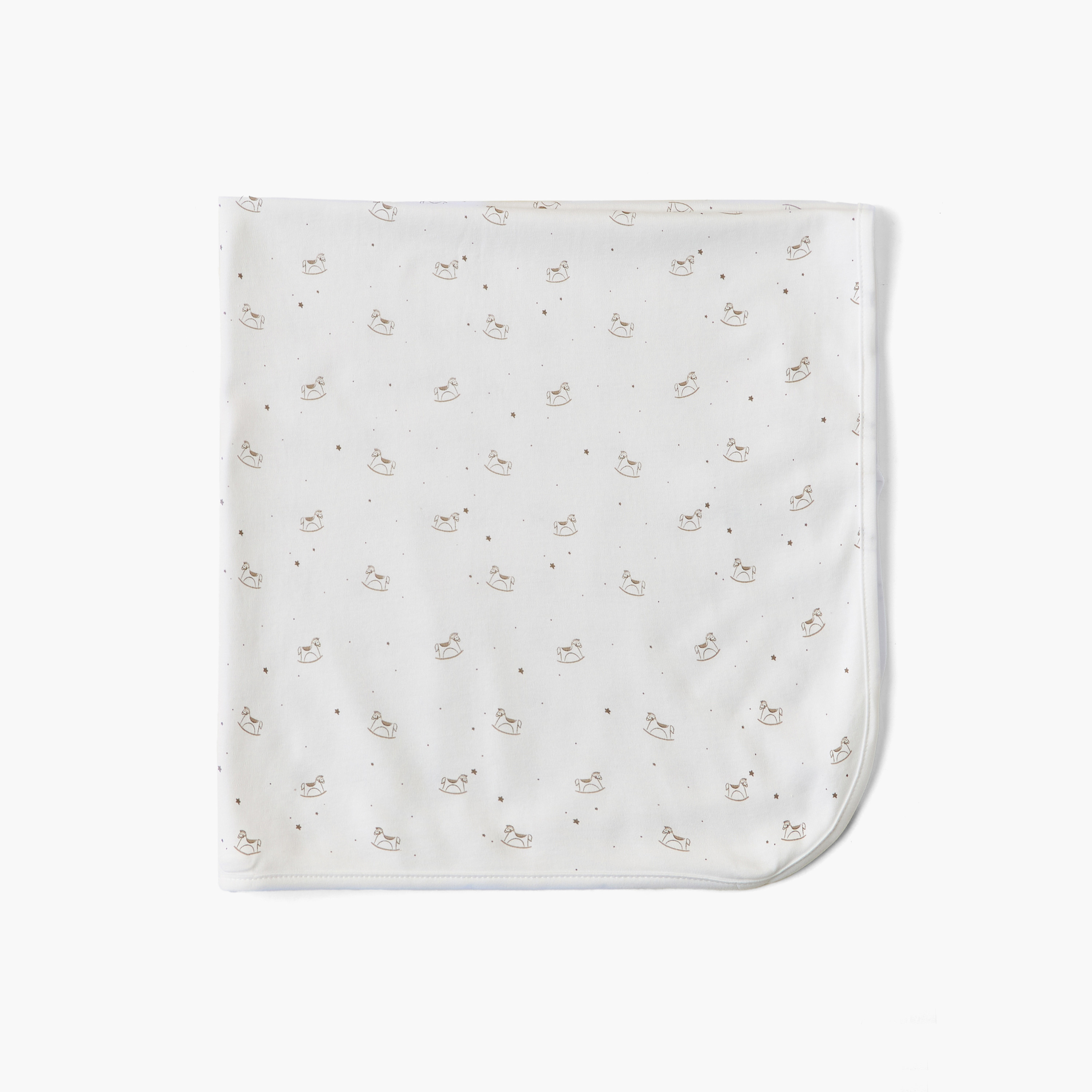 Juniors Receiving Blanket with Rocking Horse Print-baby-nursery-blanketsandswaddles-receivingblankets-image-3