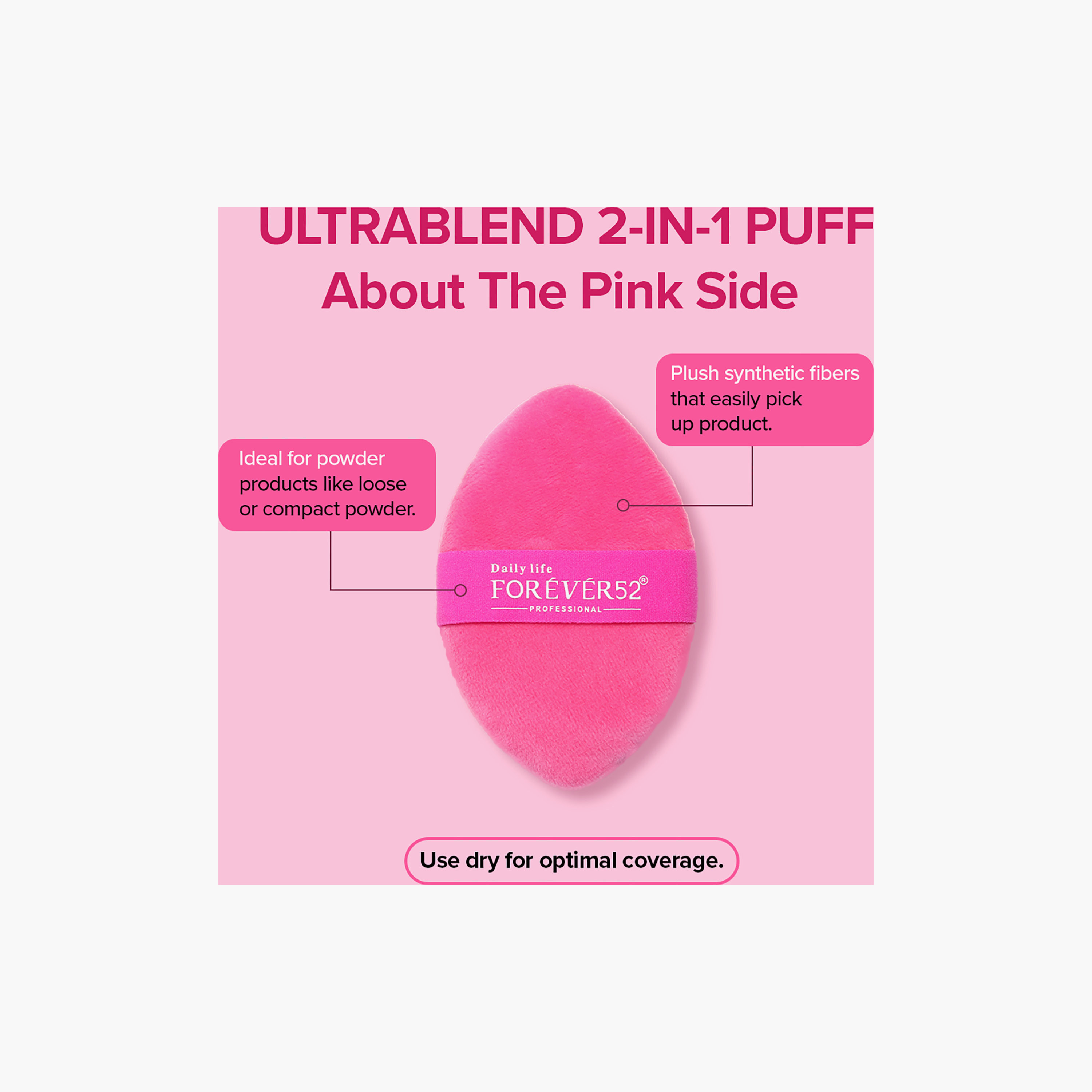 Daily Life Forever 52 Ultrablend 2 In 1 Puff & Sponge - 5gms-beautyandpersonalcare-makeup-brushesandaccessories-sponges-image-5