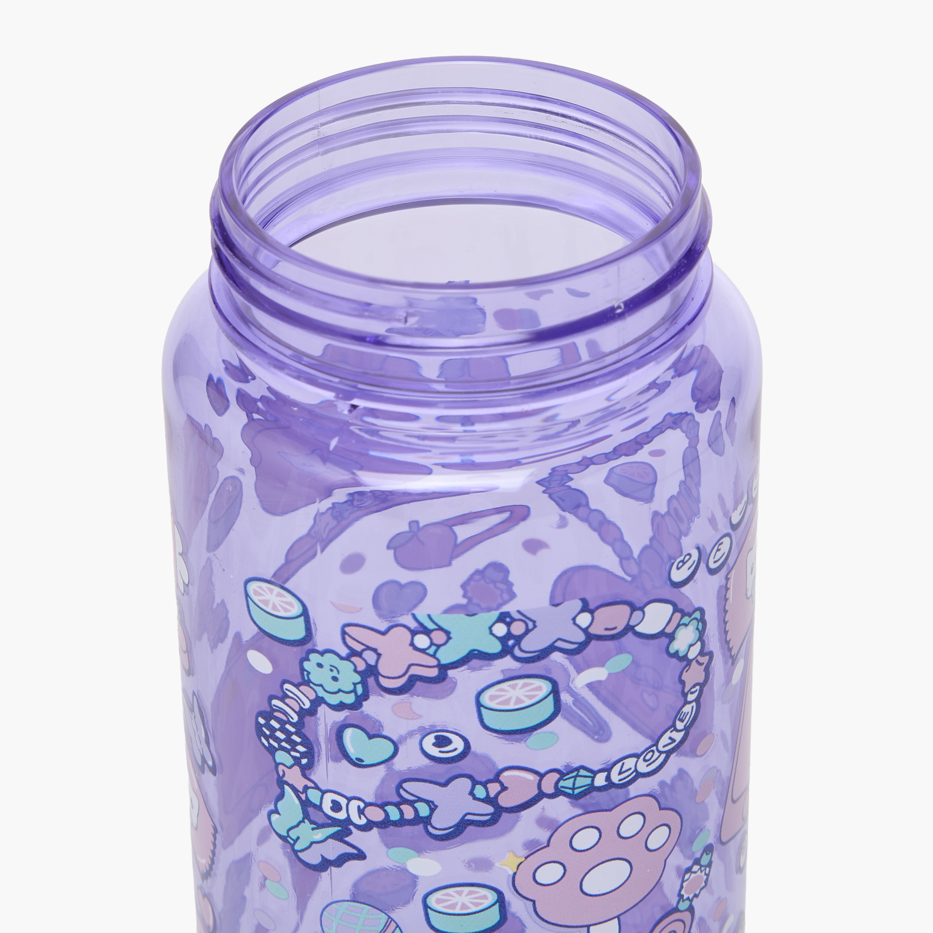قارورة مياه بطبعات قطط بفوهة وغطاء قلاب ومقبض حمل - 750 مل-school-waterbottles-image-5