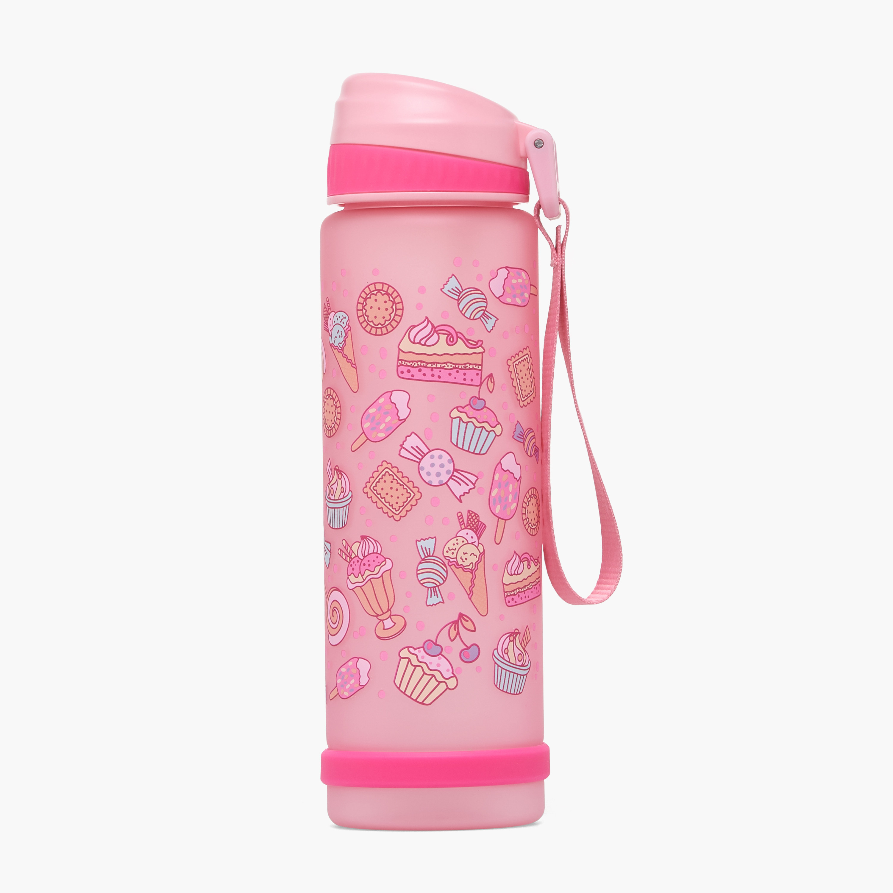 قارورة مياه بفوهة قابلة للطي وحزام مقبض وطبعات من ديزيرت  - 750 مل-school-waterbottles-image-1