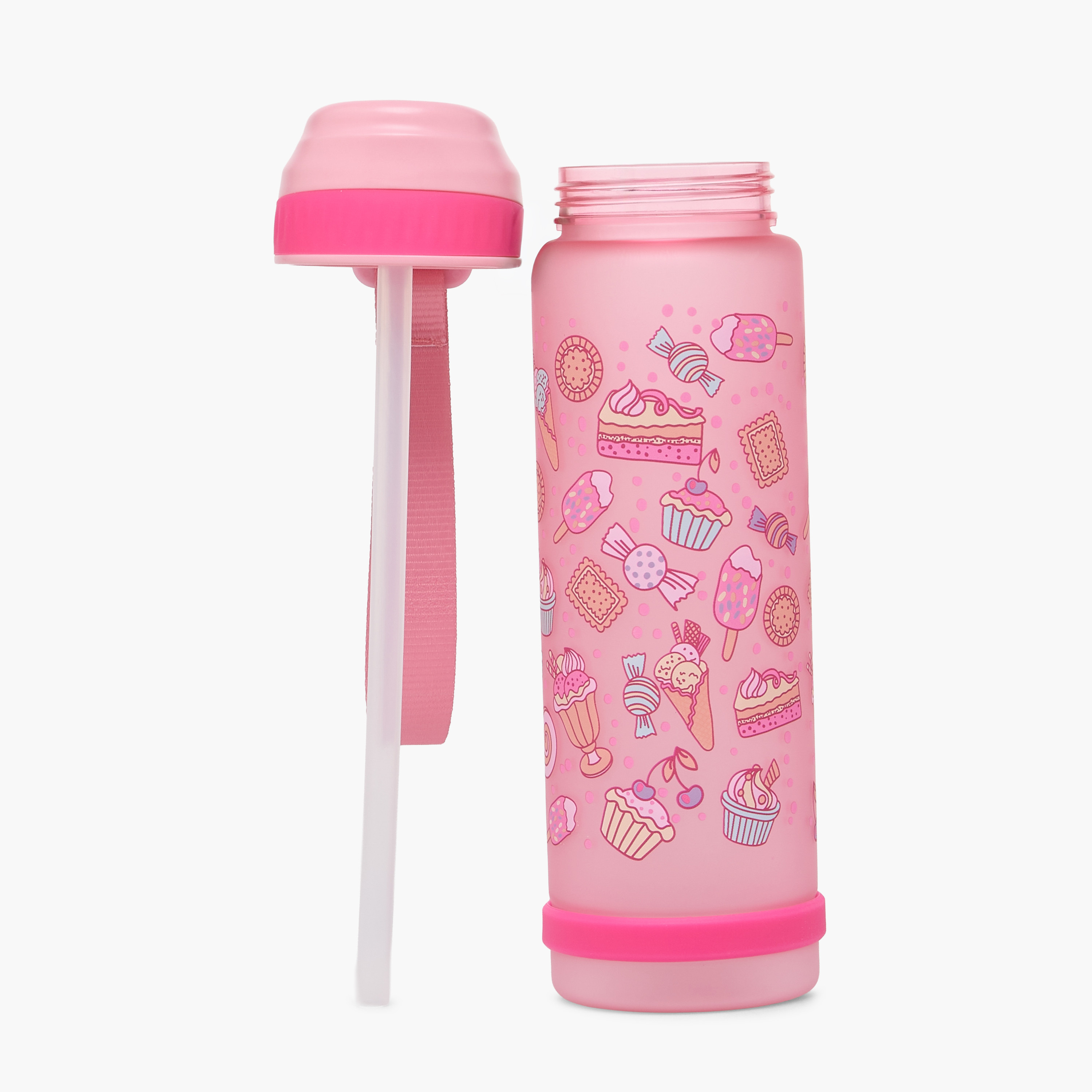 قارورة مياه بفوهة قابلة للطي وحزام مقبض وطبعات من ديزيرت  - 750 مل-school-waterbottles-image-2