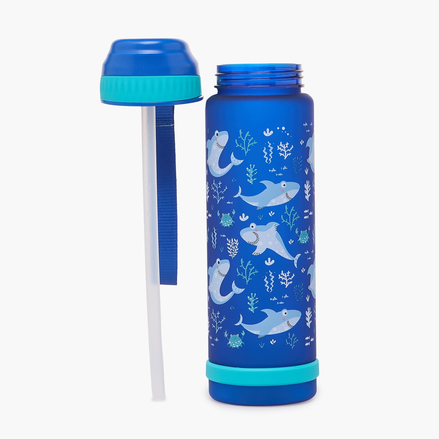 قارورة مياه بفوهة قلابة ومقبض حزام وطبعات - 750 مل-school-waterbottles-image-2