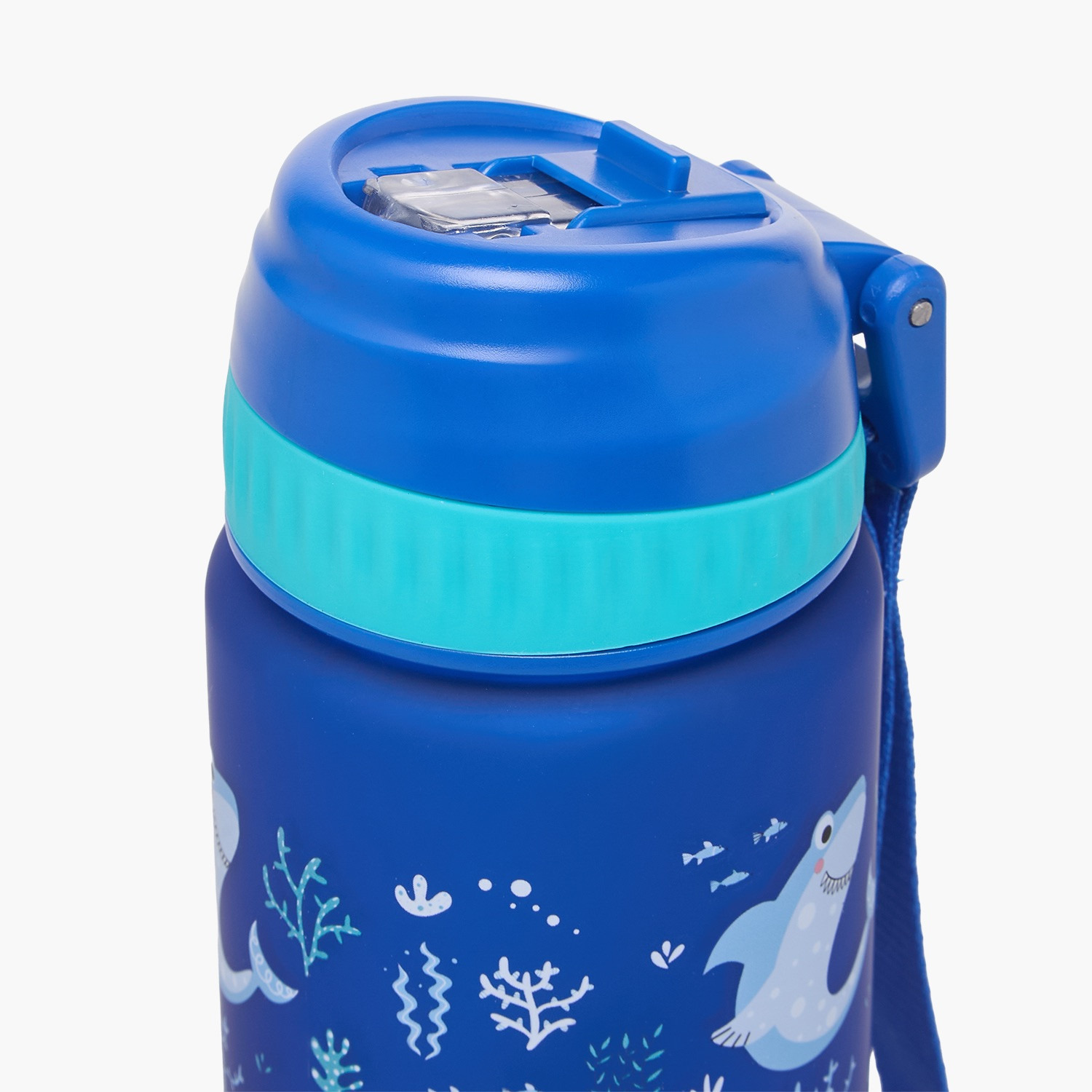 قارورة مياه بفوهة قلابة ومقبض حزام وطبعات - 750 مل-school-waterbottles-image-3