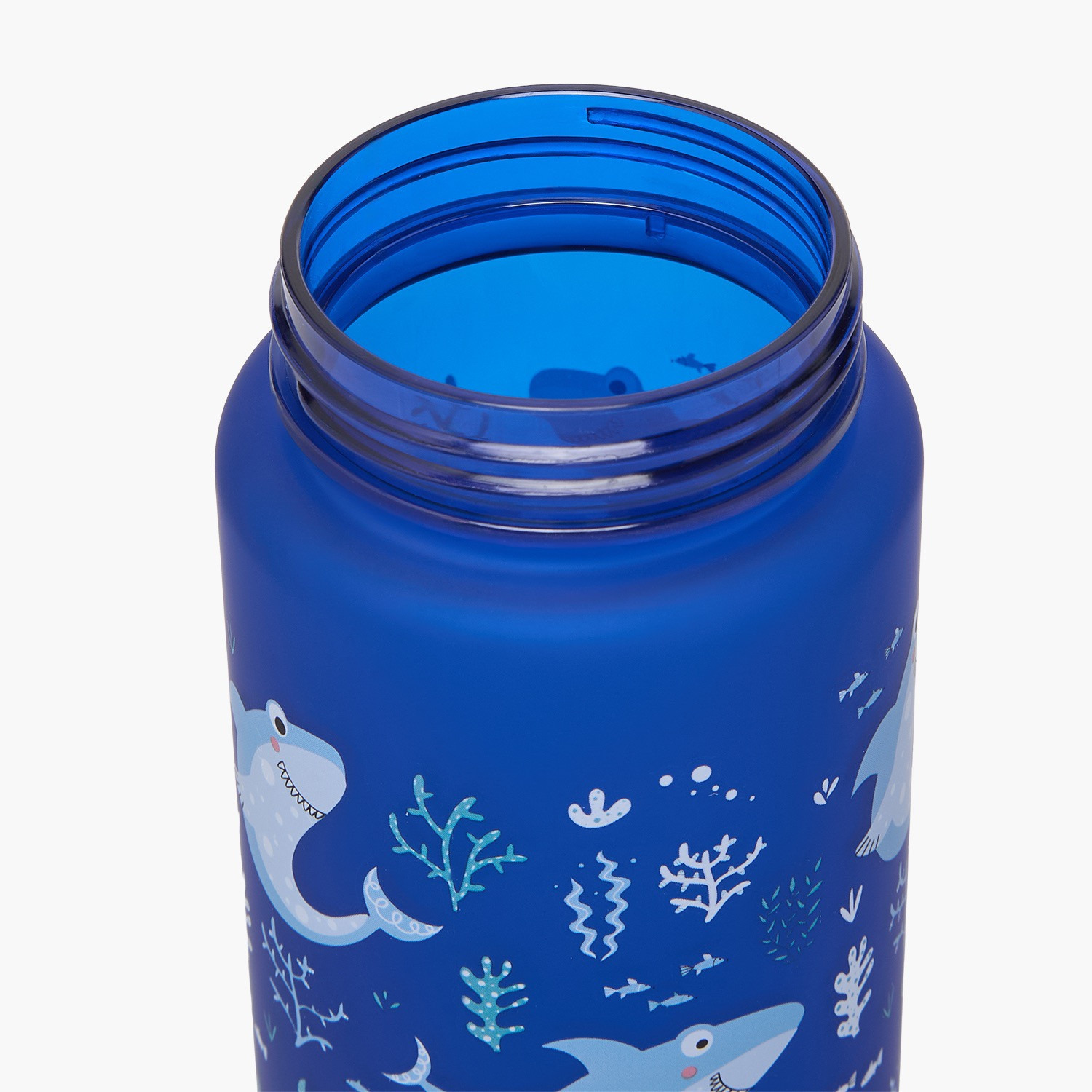 Shark Print Water Bottle with Flip Spout and Strap Handle - 750 ml-school-waterbottles-image-5