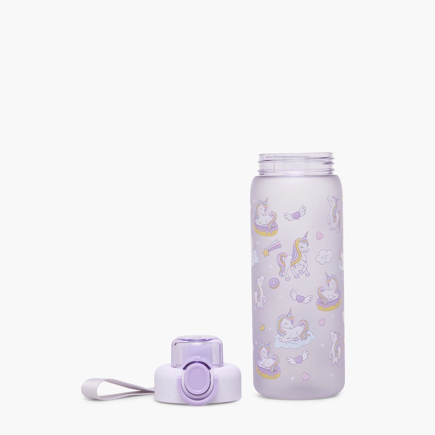 قارورة مياه بفوهة وغطاء قلاب وطبعات يونيكورن - 750 مل-school-waterbottles-image-2