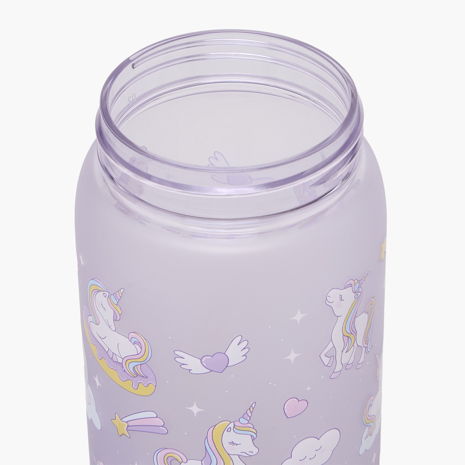 Unicorn Print Water Bottle with Spout and Flip Lid - 750 ml-school-waterbottles-image-6