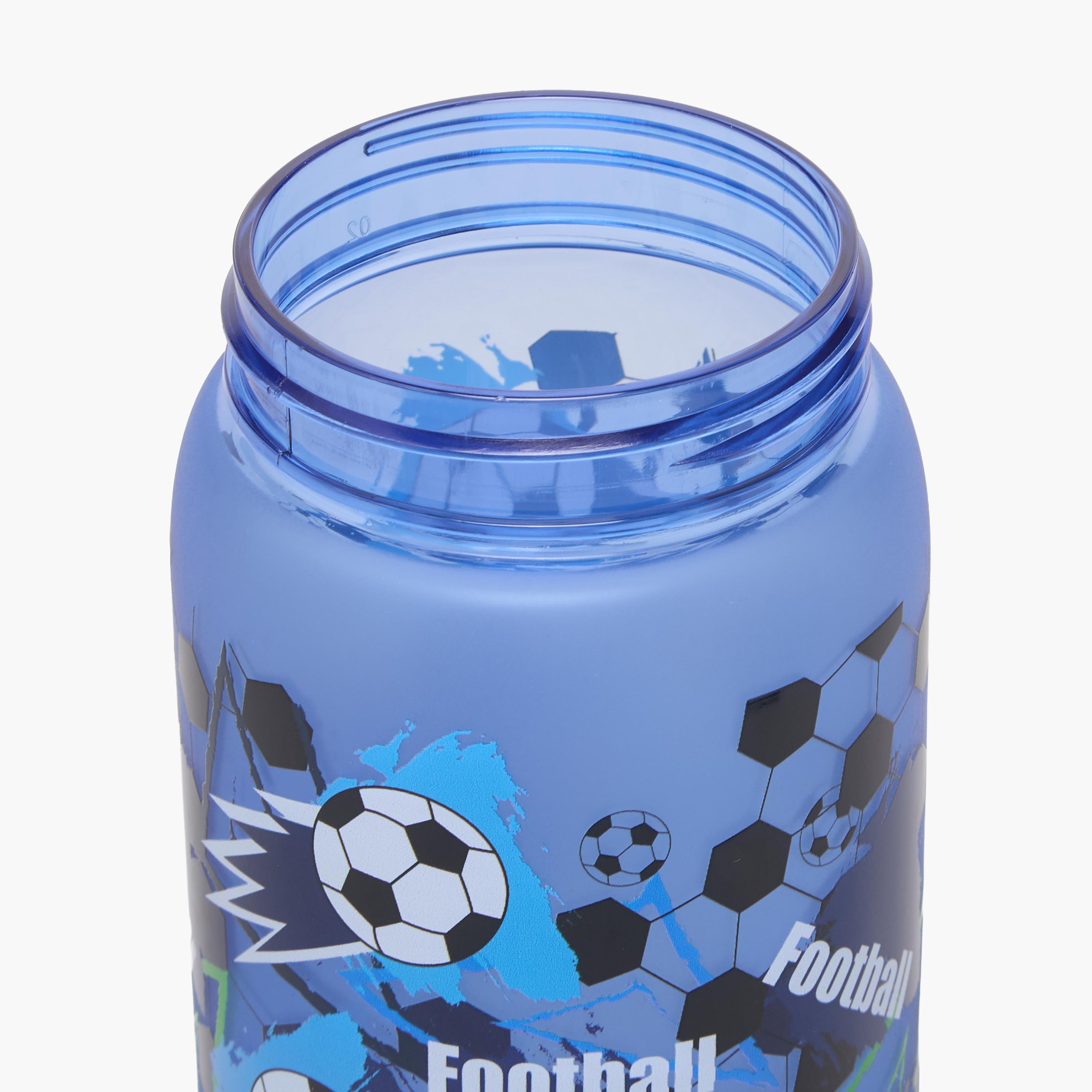 Football Print Water Bottle with Spout and Wristlet Strap - 750 ml-school-waterbottles-image-7