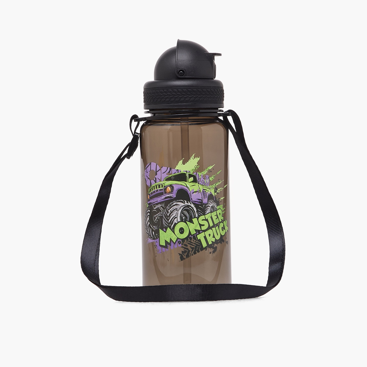 قارورة مياه بقشة وغطاء قلاب وطبعات - 350 مل-school-waterbottles-image-1