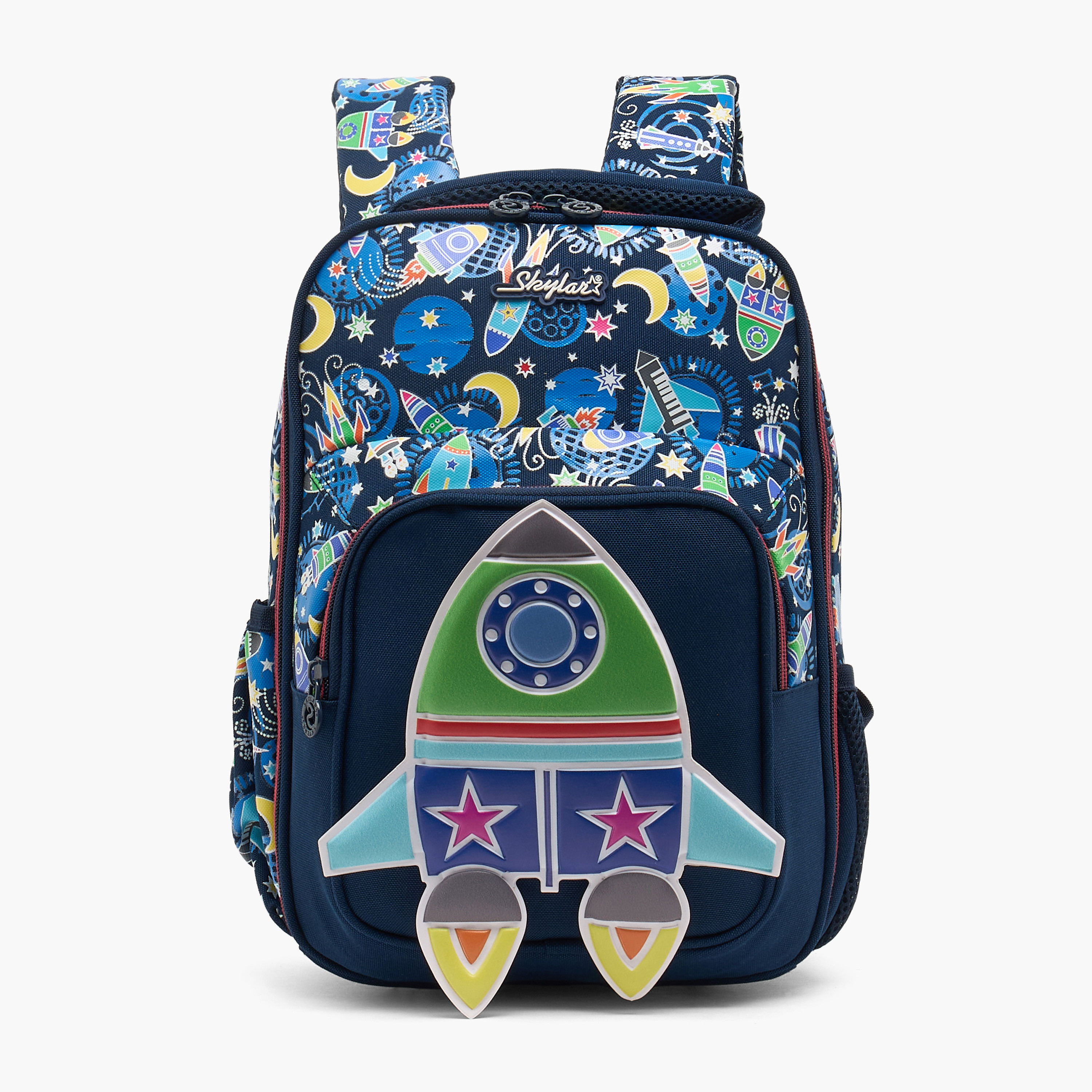 شنطة ظهر بجيب لابتوب وطبعات للأولاد بعمر 2-5 سنوات من سكايلار - 14 بوصة-school-bagsandbackpacks-backpacks-image-1