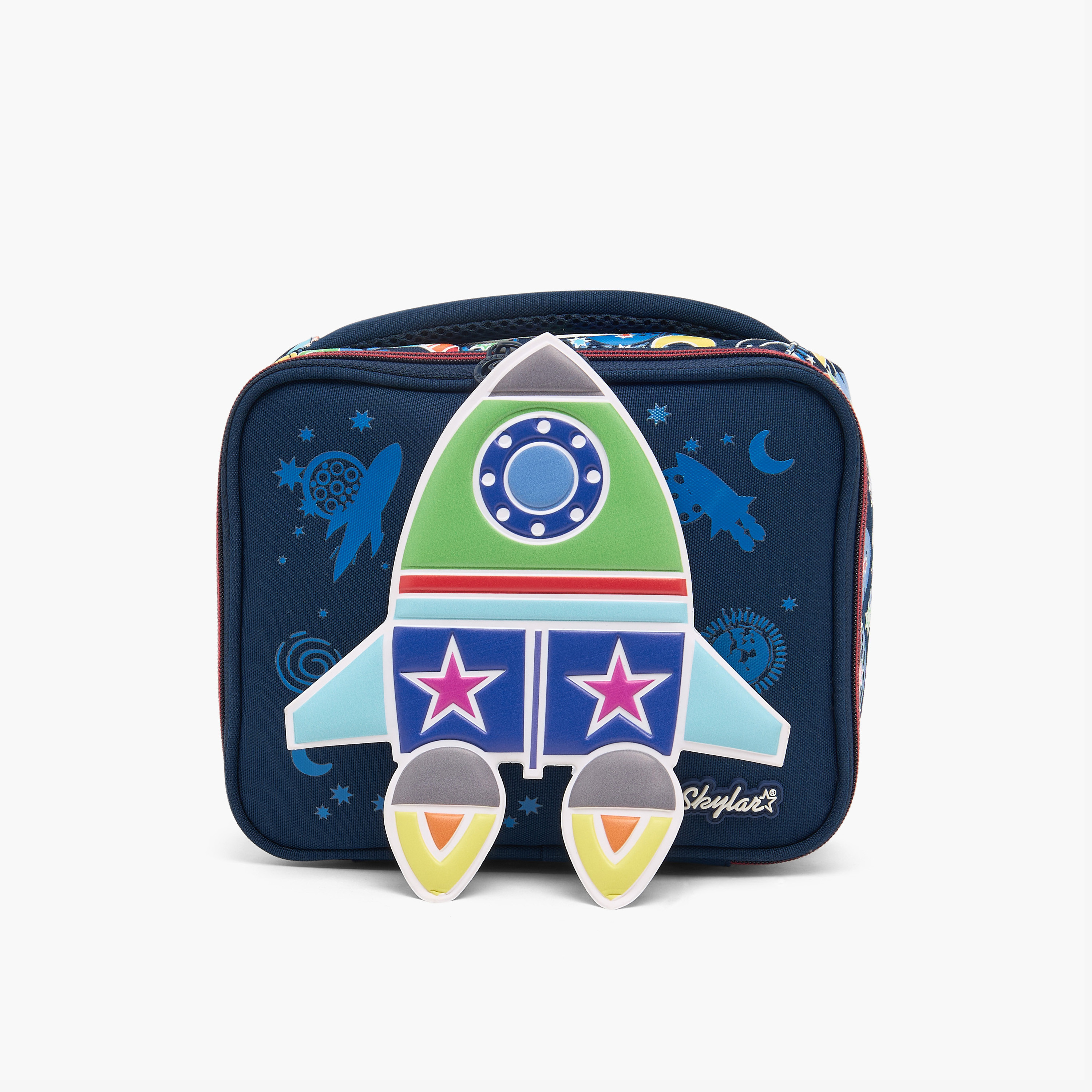 شنطة غداء بطبعات فضاء للأولاد من 2 إلى 5 سنوات بتصميم معزول من سكايلار-school-lunchessentials-lunchbags-image-1