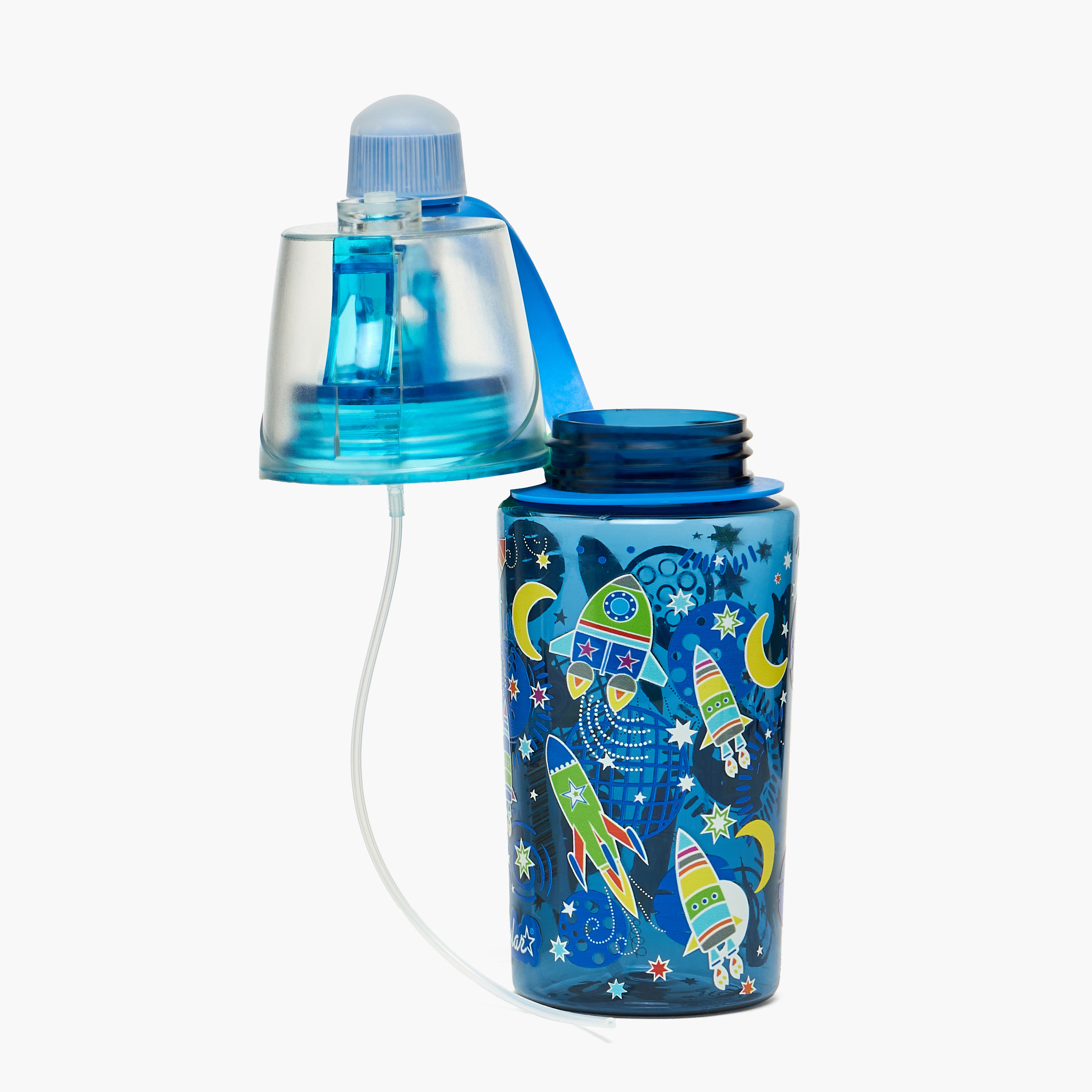 Skylar Space Print Tritan Water Bottle with Spray Feature-school-waterbottles-image-2