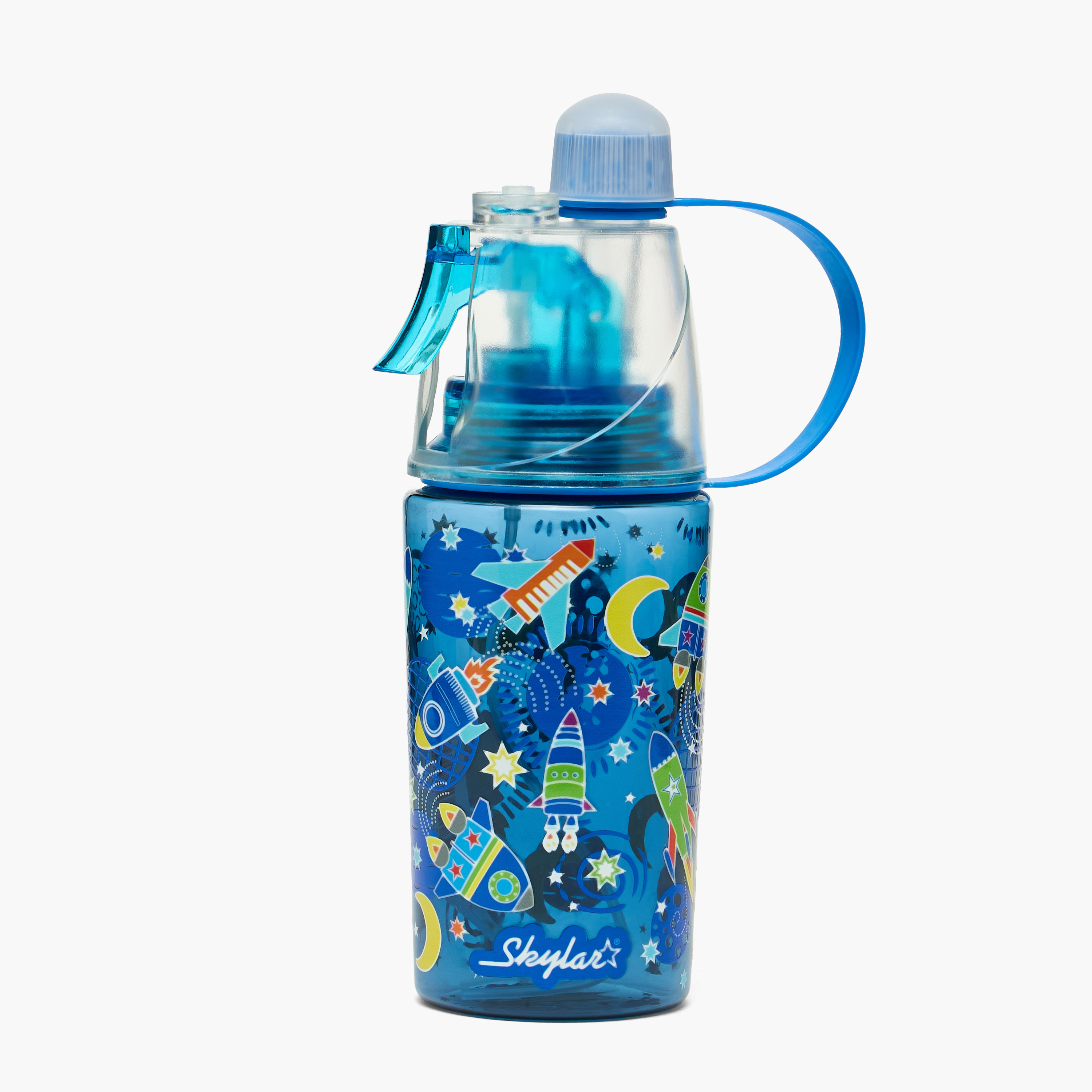 Skylar Space Print Tritan Water Bottle with Spray Feature-school-waterbottles-image-3